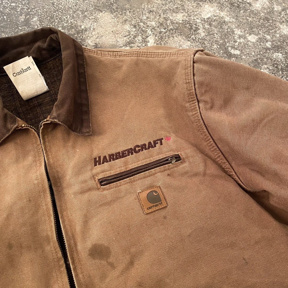 Carhartt 90s Vintage Carhartt Detroit Work Trashed Jacket J97 BRN Size US L / EU 52-54 / 3 - 18 Thumbnail