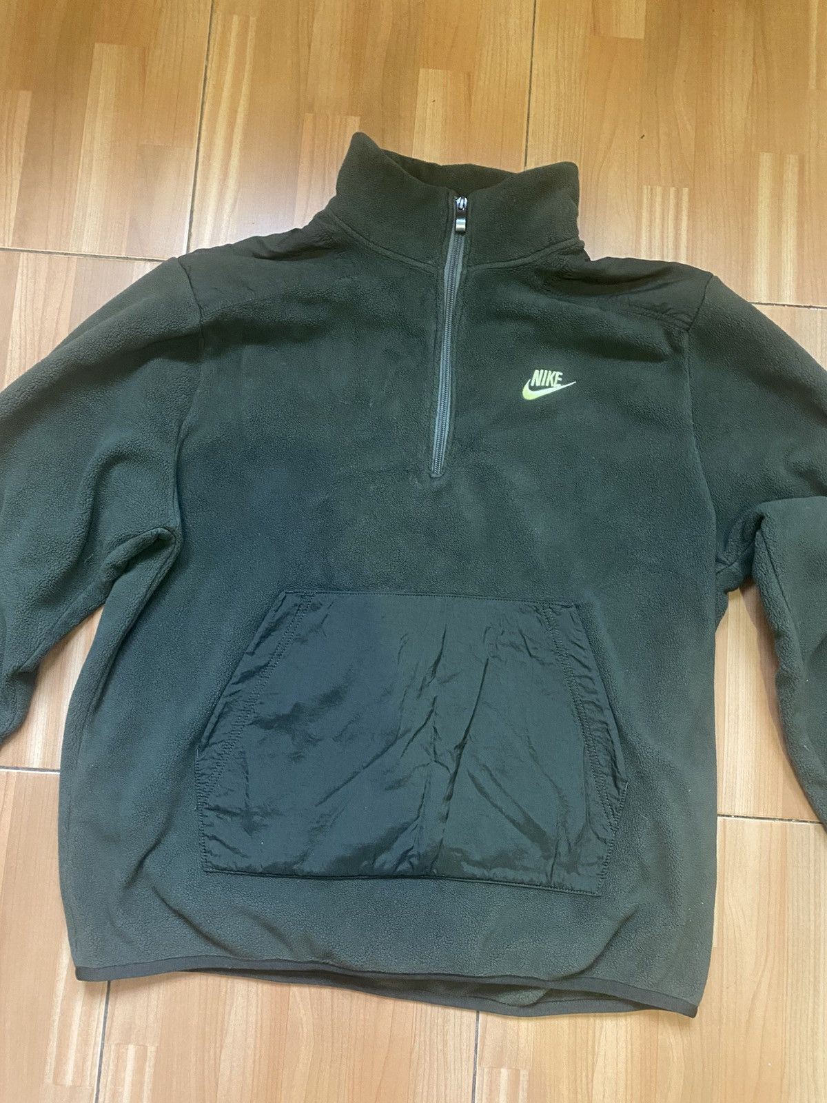 Nike Nike Sportswear Fleece Jacket Olive Size US M / EU 48-50 / 2 - 2 Thumbnail