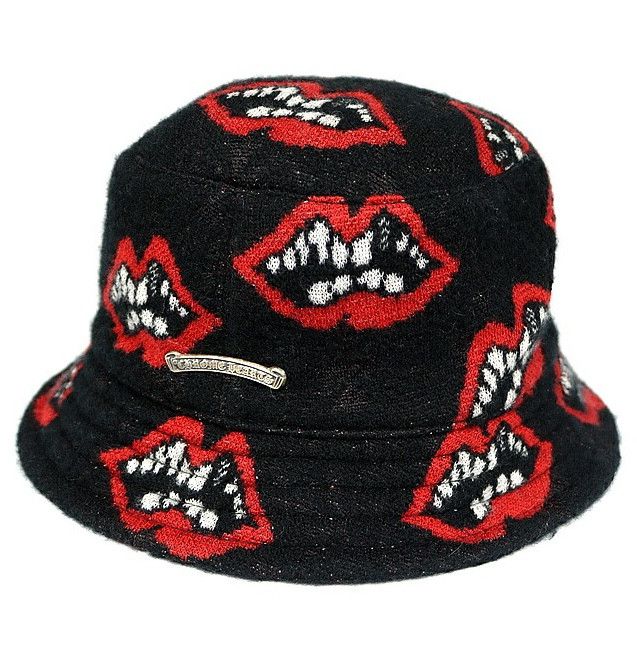 Chrome Hearts Chrome Hearts Chomper Print Cashmere Bucket Hat Size ONE SIZE - 1 Thumbnail