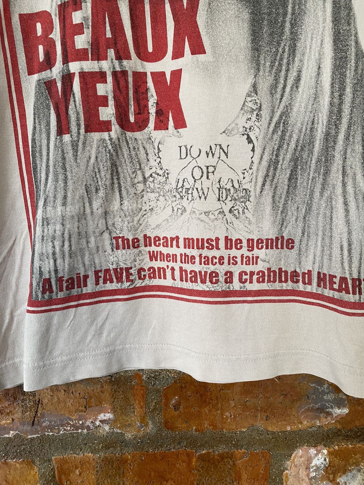 Hysteric Glamour 2000s Modish Style Japan France Poem tee Size US M / EU 48-50 / 2 - 8 Thumbnail