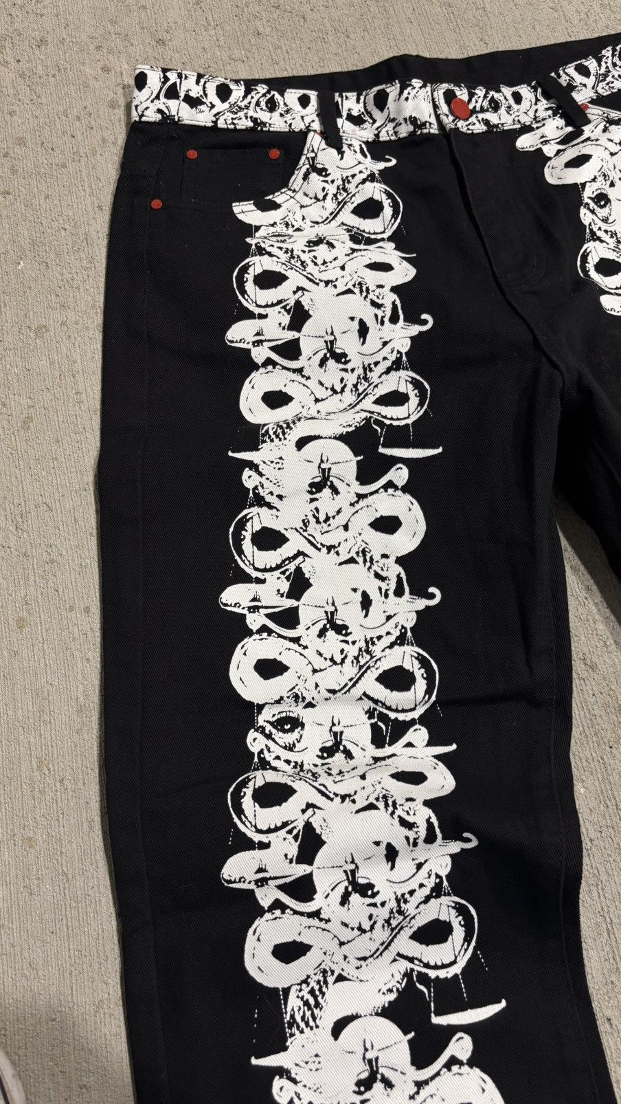 Designer Never Ending World Wide Snake Denim Size US 34 / EU 50 - 5 Thumbnail