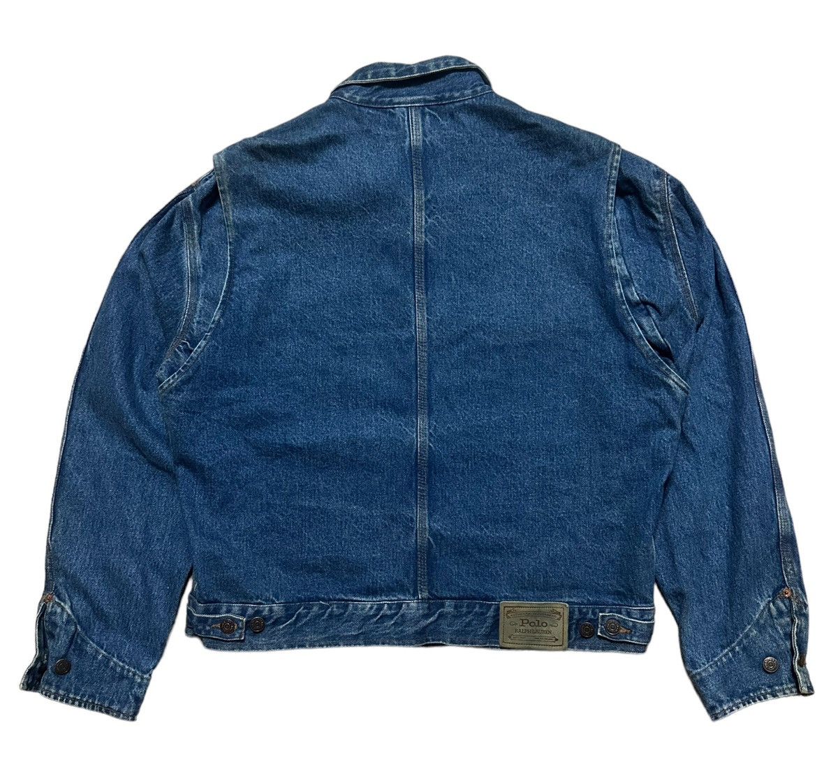 Polo Ralph Lauren Polo Ralph Lauren Denim Trucker Bomber Jacket Vintage Size US L / EU 52-54 / 3 - 5 Thumbnail