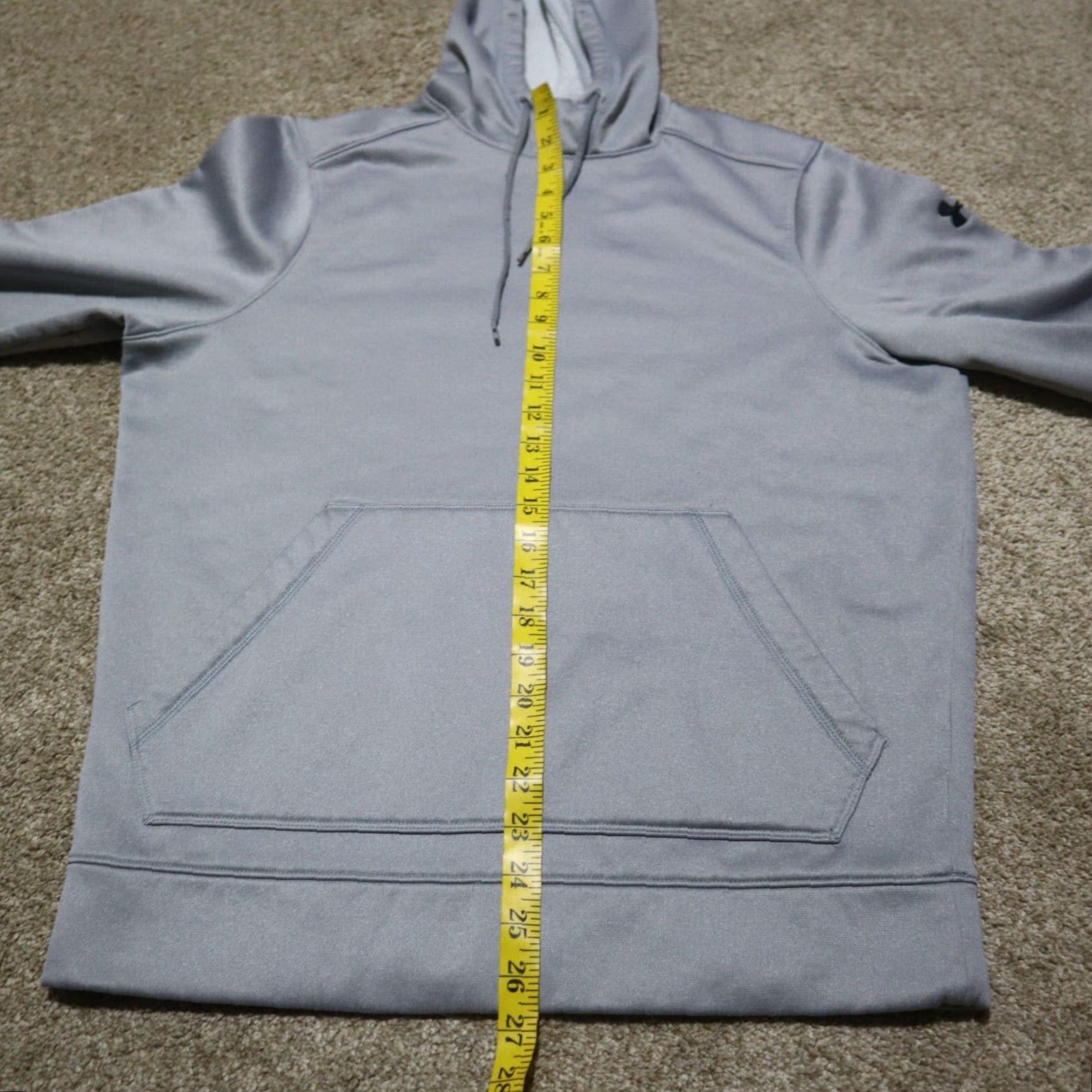 Under Armour Under Armour Opaque Solid Gray Pullover Hoodie High Neck Coldgear Adult Men's M Medium Hoodie Mens Size US M / EU 48-50 / 2 - 5 Thumbnail
