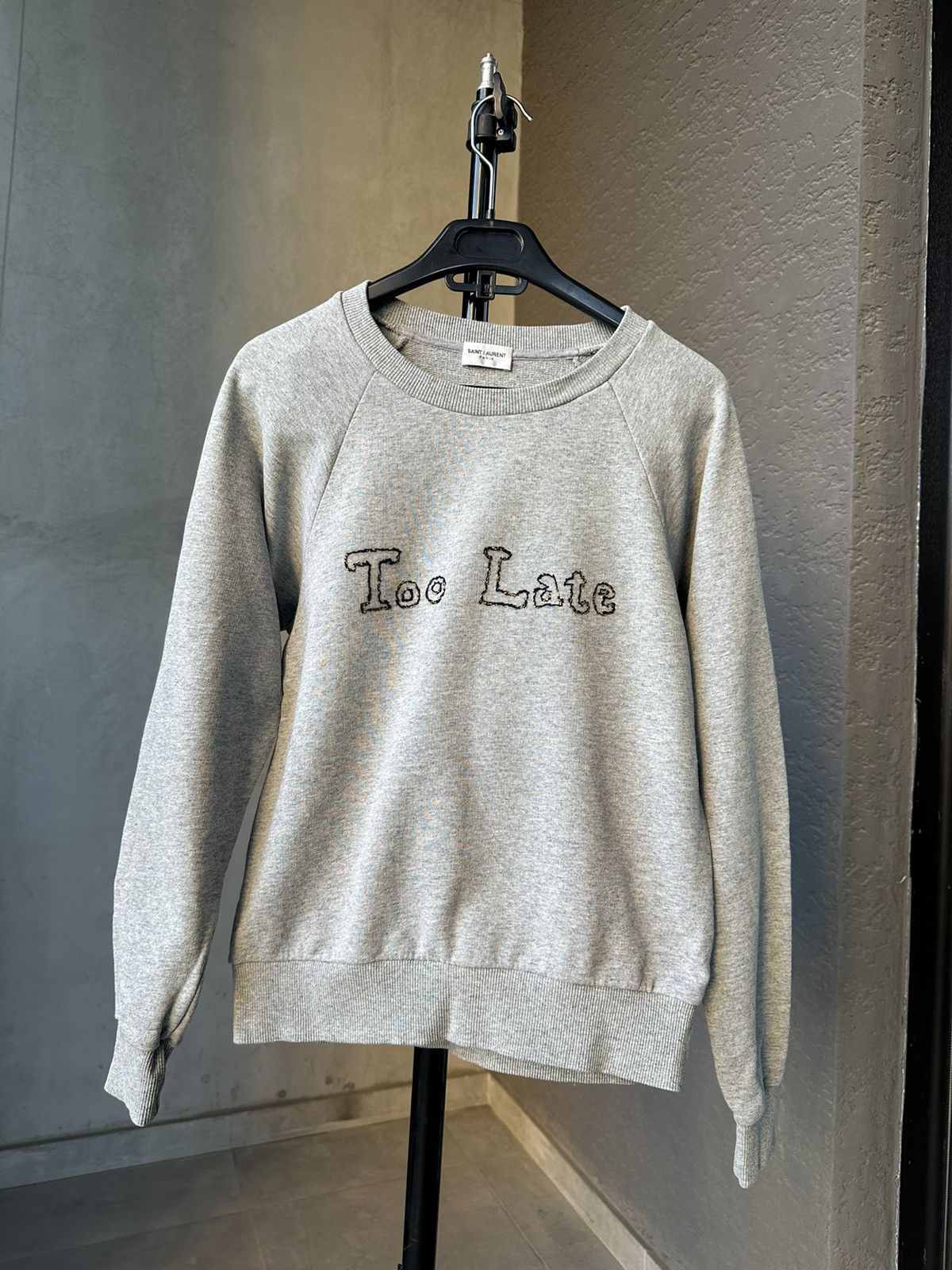 Saint Laurent Paris Saint Lauren Too Late sweatshirt Size S / US 4 / IT 40 - 2 Thumbnail