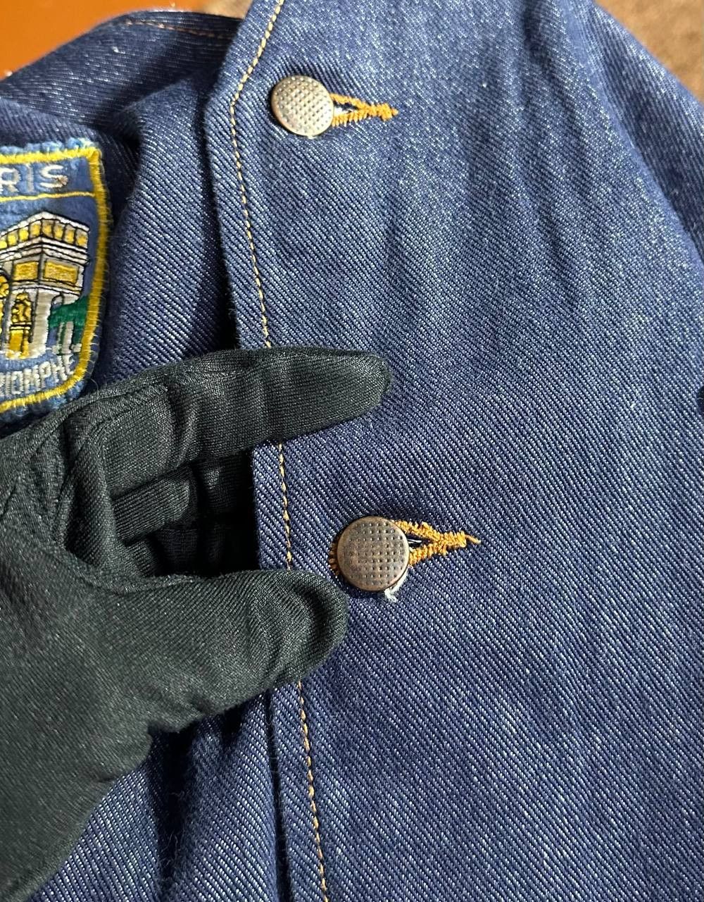 Handmade × Vintage Denim Vest Jean Jacket Sleeve gilet handmade patches country Size US L / EU 52-54 / 3 - 4 Thumbnail