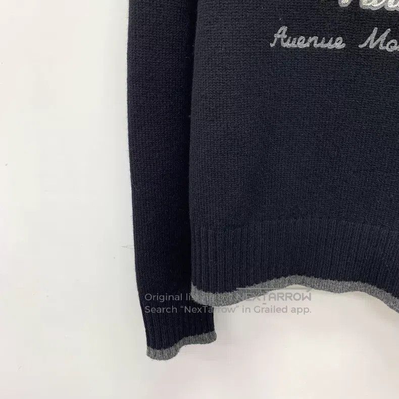 Dior Dior Black logo letter embroidery wool round neck long-sle Size US XL / EU 56 / 4 - 4 Thumbnail