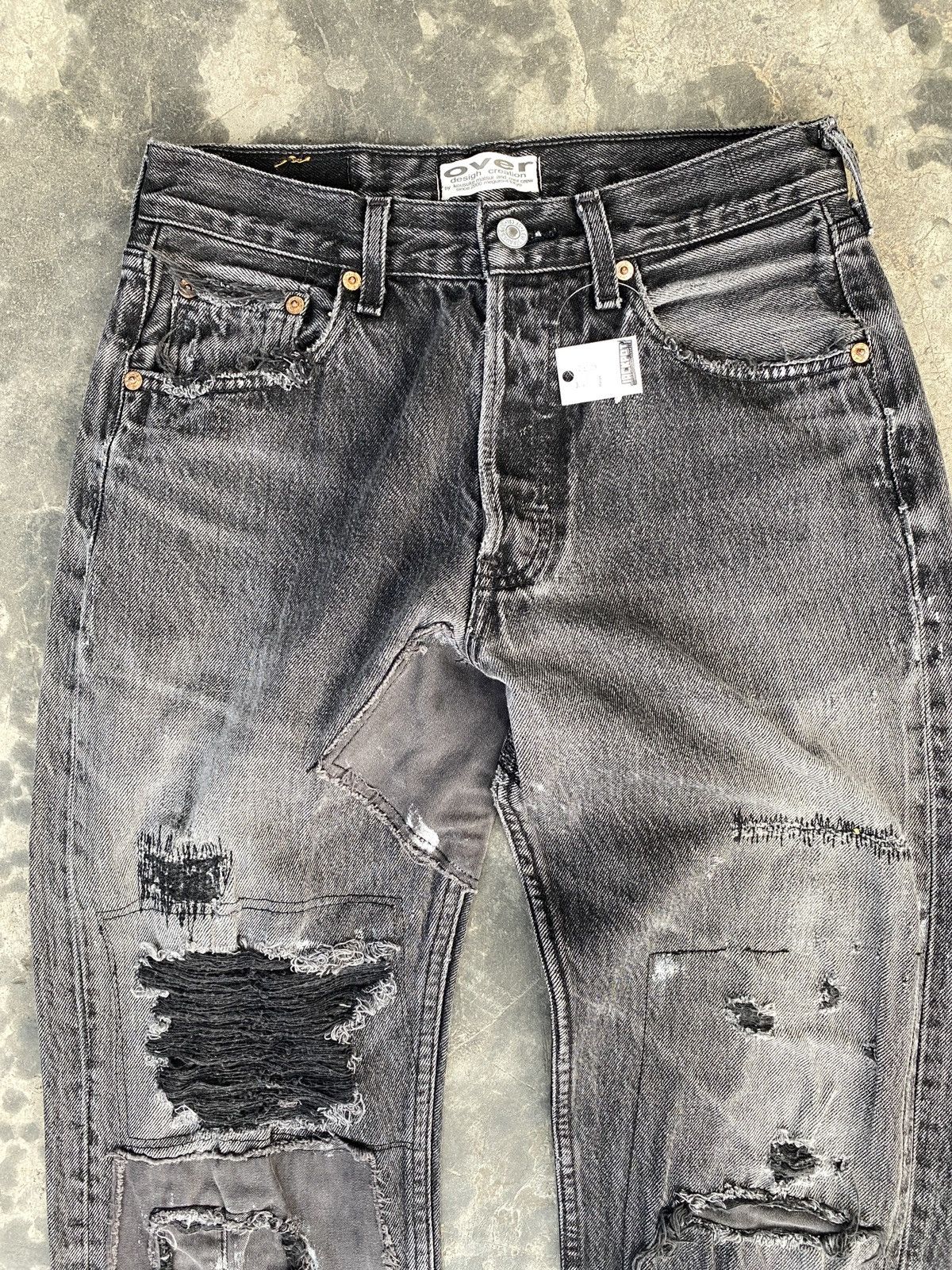 Levi's Vintage🔥Levi’s 501 Over Design Creation By Kousuke Matsui Size US 28 / EU 44 - 3 Thumbnail