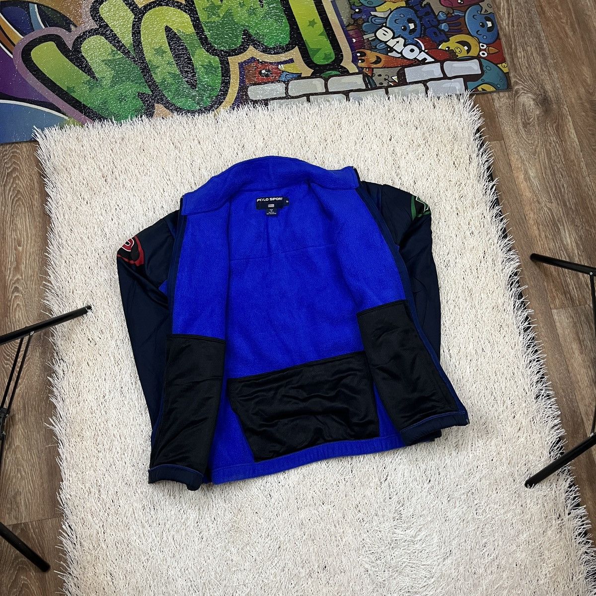 Polo Ralph Lauren Rare Polo Ralph Lauren Polo Sport Fleece Jacket Pepsi P 1997 Size US M / EU 48-50 / 2 - 3 Thumbnail