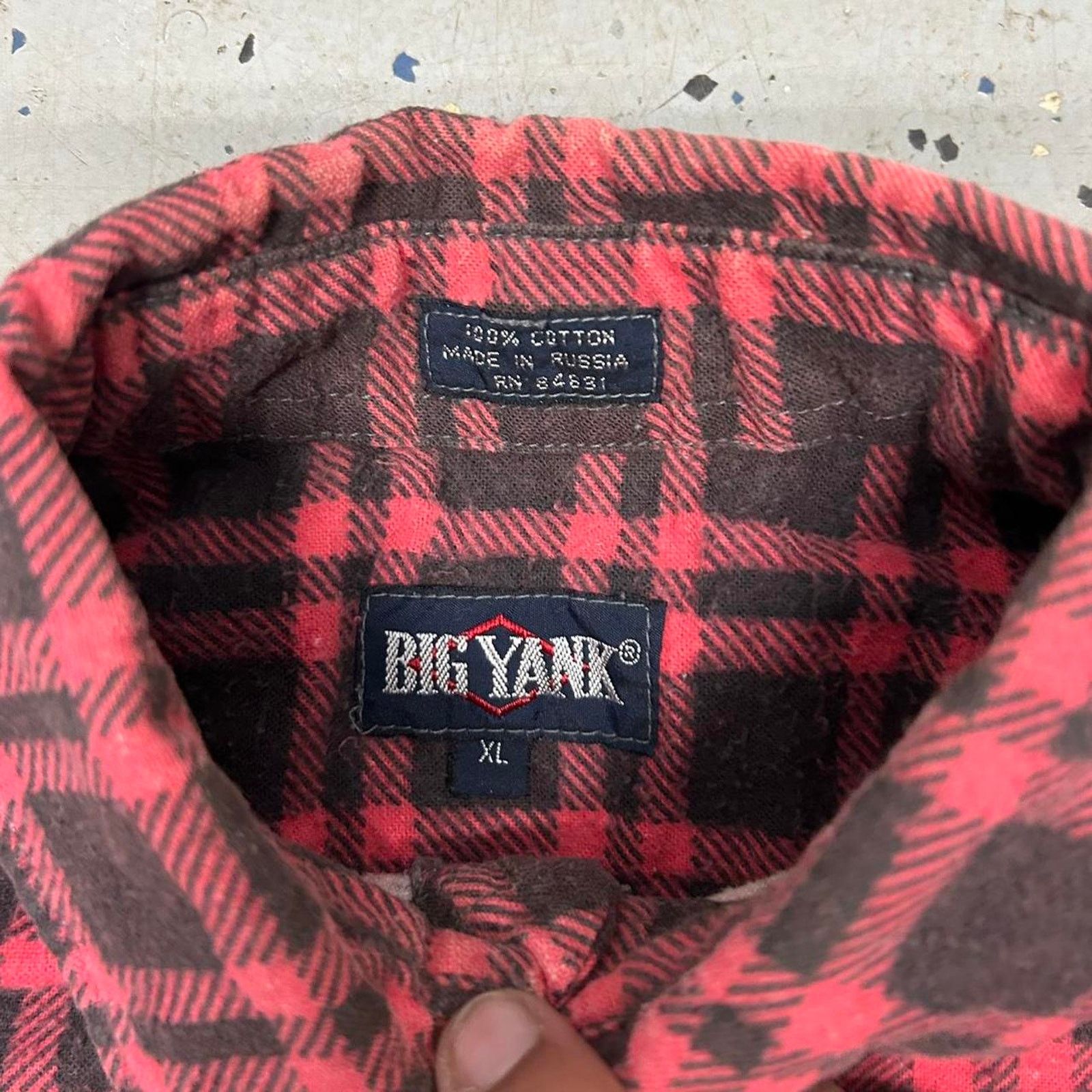 Other 80s vintage Big Yank red and black flannel shirt Size US XL / EU 56 / 4 - 3 Thumbnail