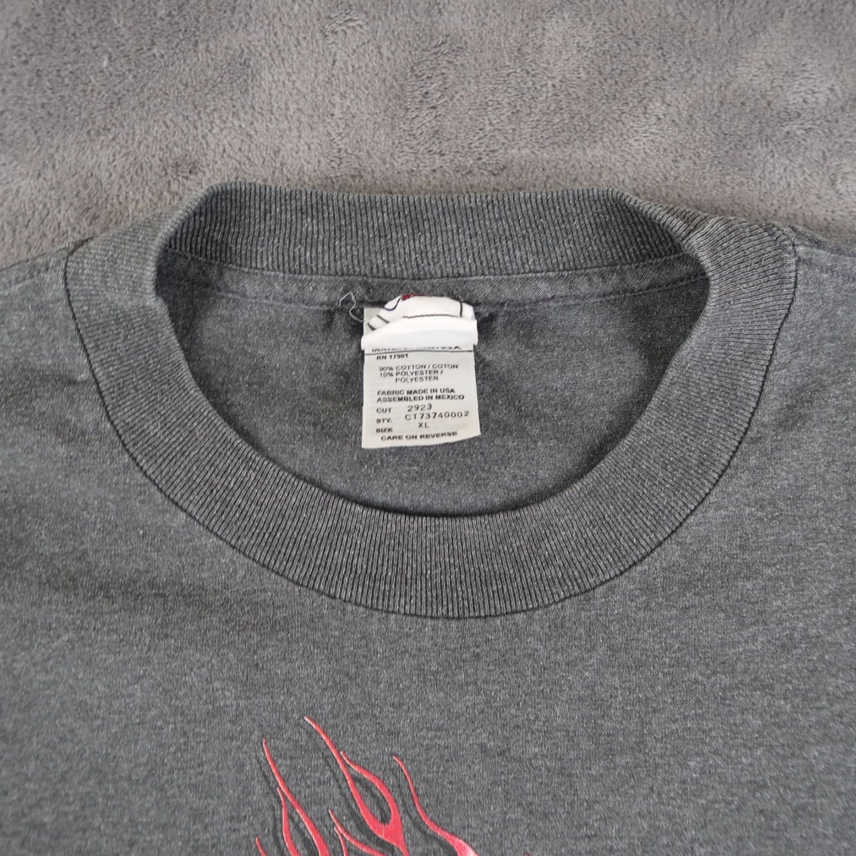 Vintage VINTAGE Cruel Girl Flame Long Sleeve T-Shirt XL Gray Heart Logo Women Shirt Size XL / US 12-14 / IT 48-50 - 4 Thumbnail