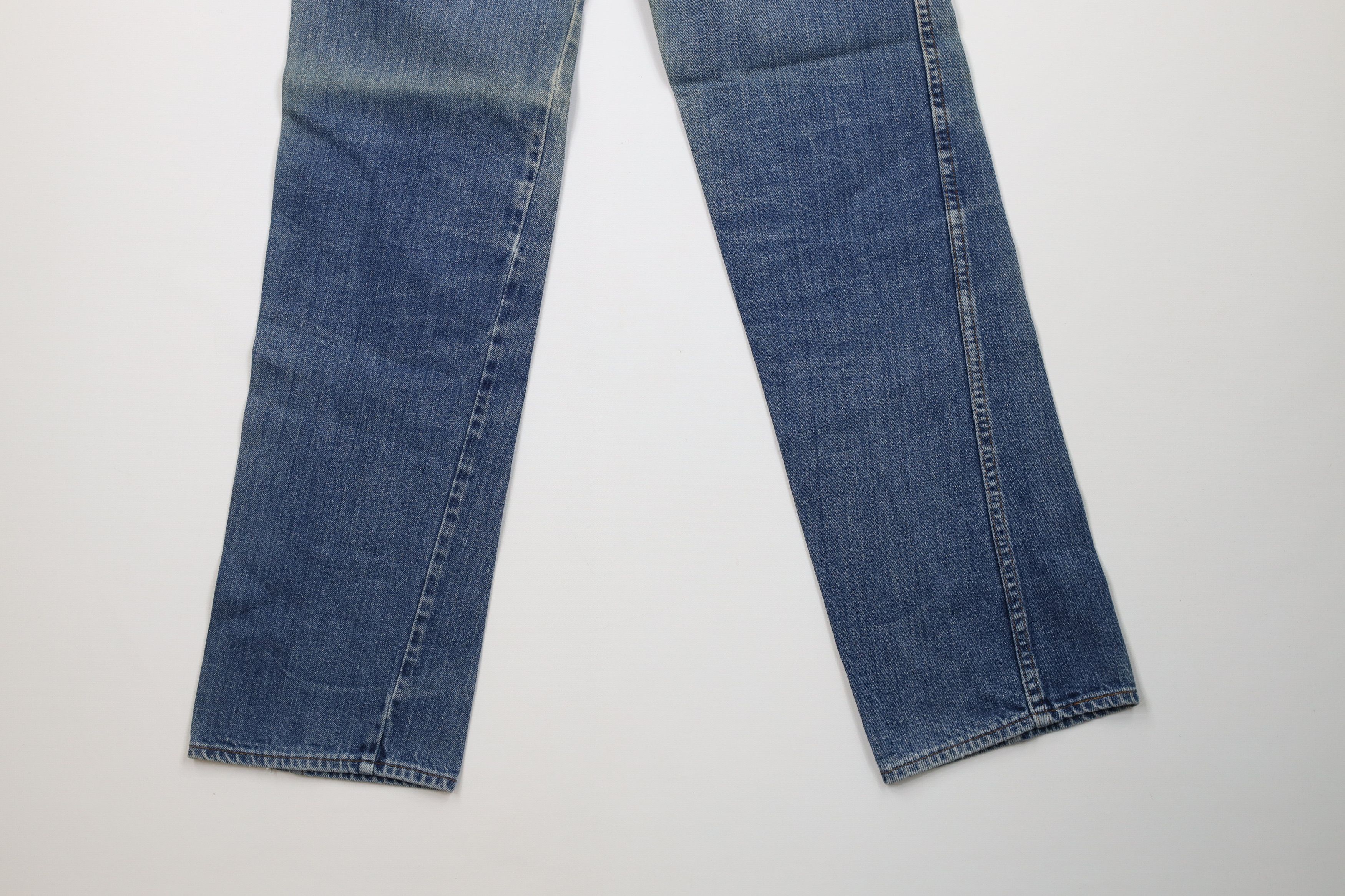 Vintage Vintage 70s Streetwear Straight Leg Denim Jeans Blue Cotton Size 27" / US 4 / IT 40 - 14 Thumbnail
