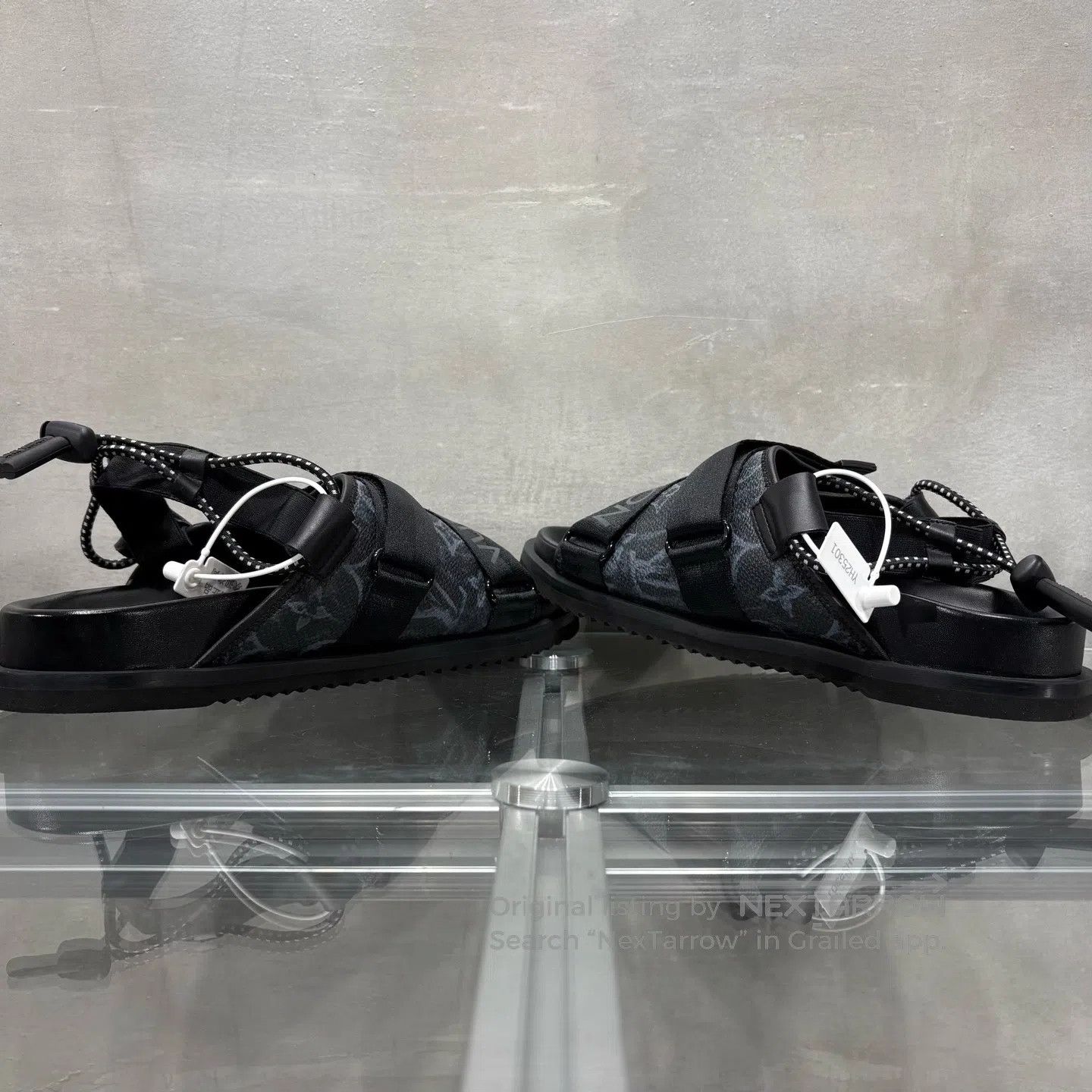 Louis Vuitton Louis Vuitton 3M Black Reflective Magic tape Sandals Size US 9 / EU 42 - 5 Thumbnail