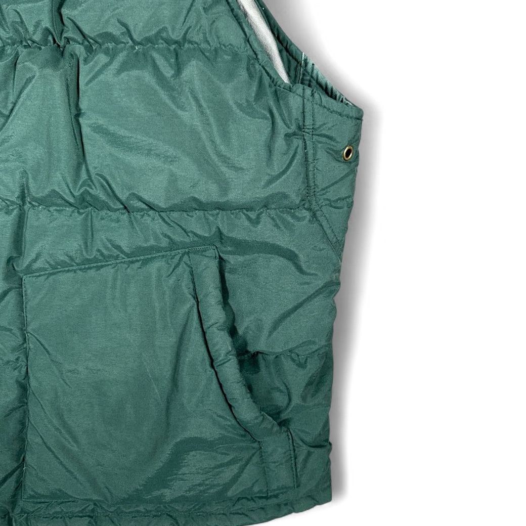 Gap VINTAGE Gap Vest Adult LARGE Green Gray Down Puffer Quilted Hooded Outdoor 90s Mens Size US L / EU 52-54 / 3 - 5 Thumbnail