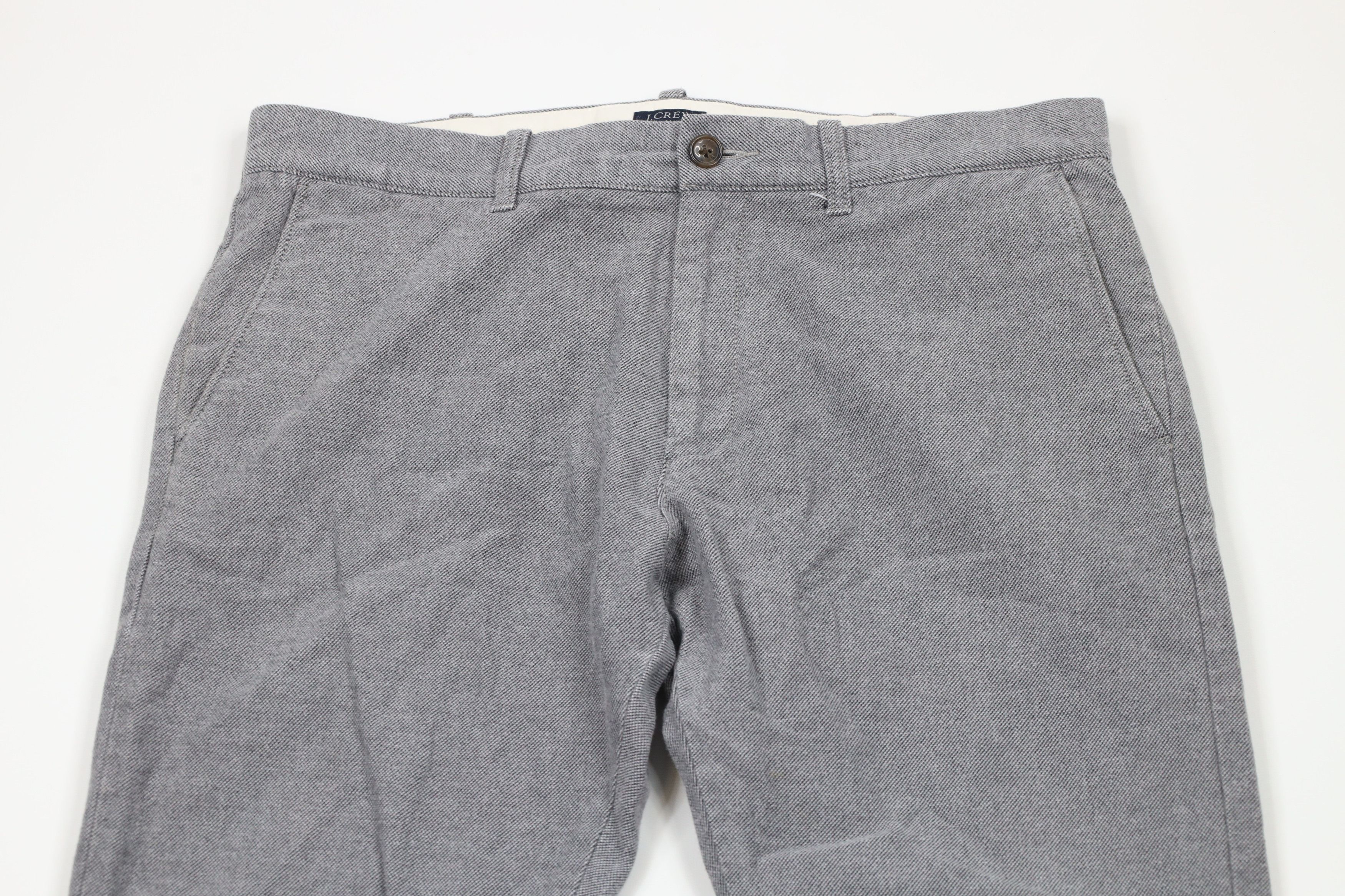 J.Crew × Vintage J Crew Slim Fit Flex Brushed Twill Trousers Chino Pants Gray Size US 32 / EU 48 - 2 Thumbnail