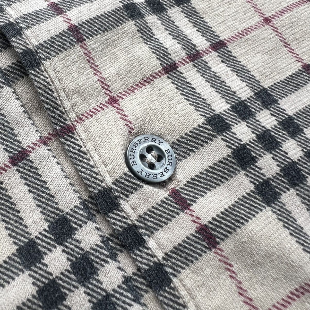 Burberry Burberry Nova Check Polo Long Sleeve Shirt Size US M / EU 48-50 / 2 - 3 Thumbnail