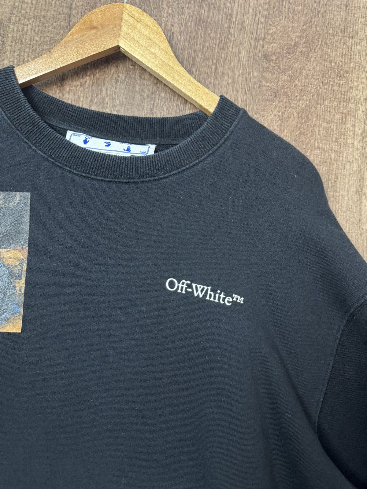 Off-White OFF WHITE CARAVAGGIO LUTE SLIM CREWNECK Size US XL / EU 56 / 4 - 4 Thumbnail