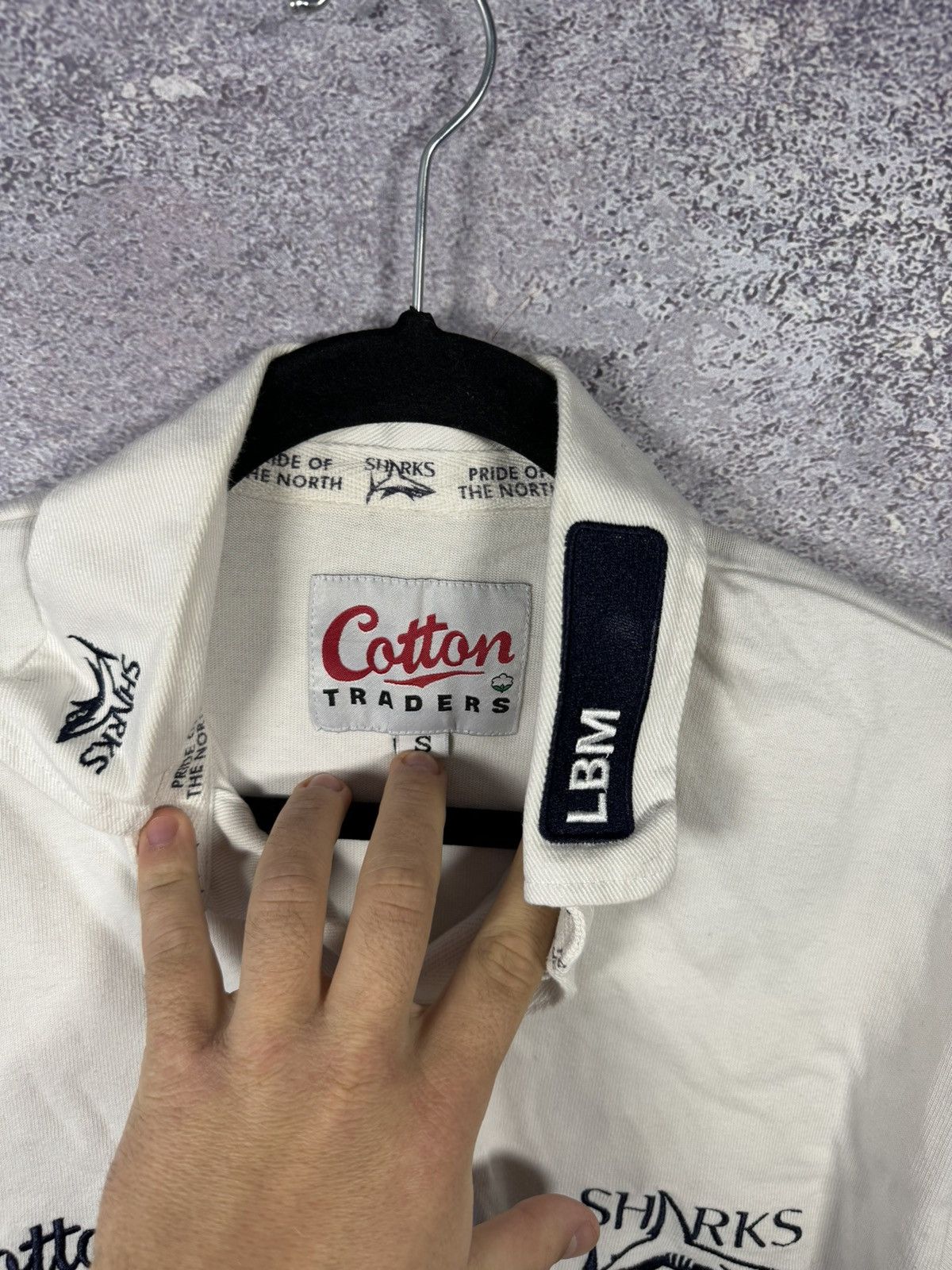 Cotton Traders × Vintage Vintage Sale Sharks Rugby Shirt S Cotton Traders 2004 Jersey Size US S / EU 44-46 / 1 - 11 Thumbnail
