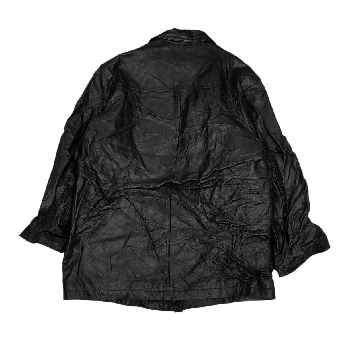 Japanese Brand 🔥VINTAGE BIKER LEATHER JACKET DURANTE BLANKET ISSEY MIYAKE Size US L / EU 52-54 / 3 - 2 Thumbnail