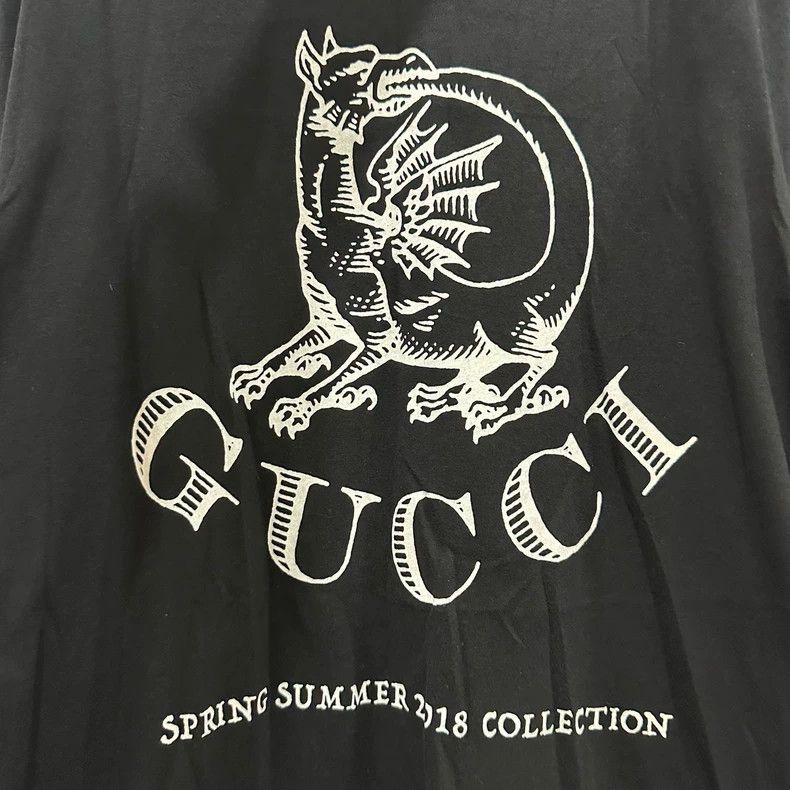 Gucci Gucci Dragon letter printed logo round-neck sweatshirt Size US XL / EU 56 / 4 - 4 Thumbnail