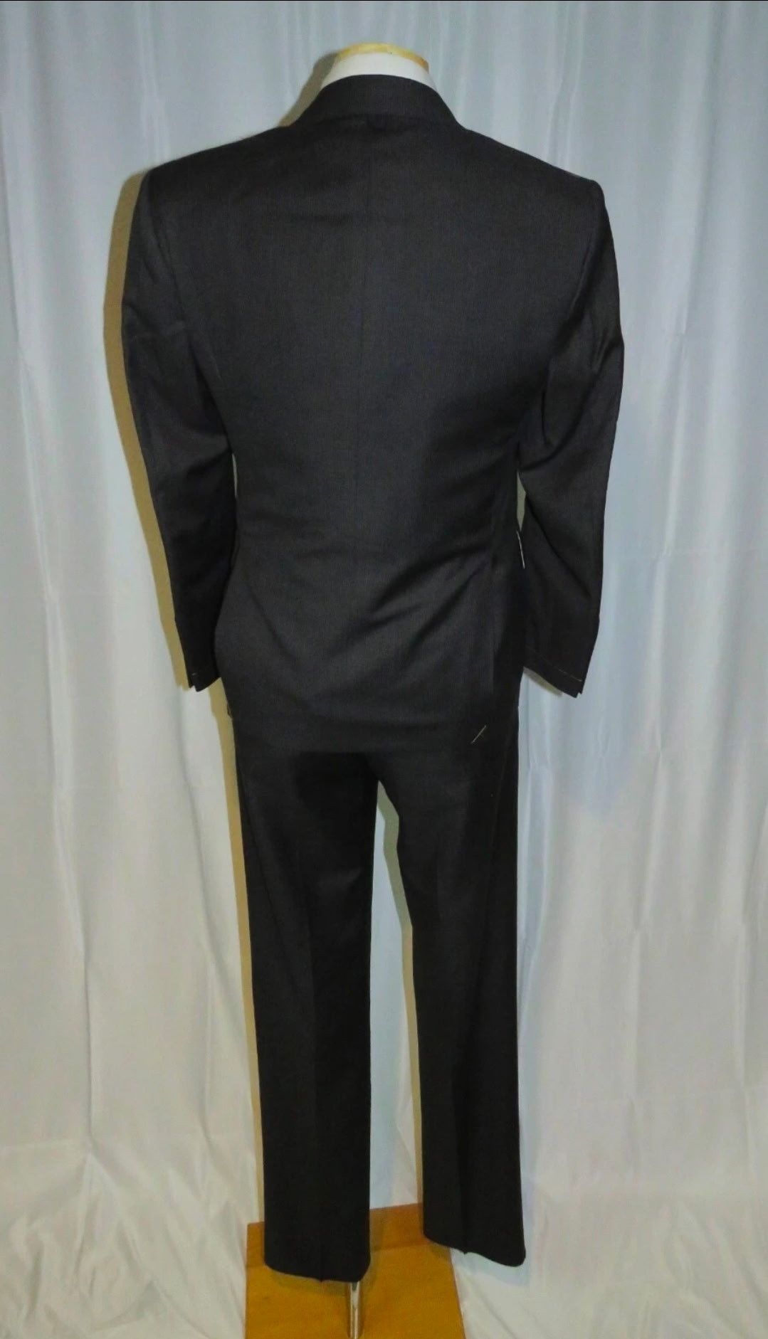 Brooks Brothers Black Fleece Charcoal Striped Suit BB00 NWT Size 34R - 2 Thumbnail
