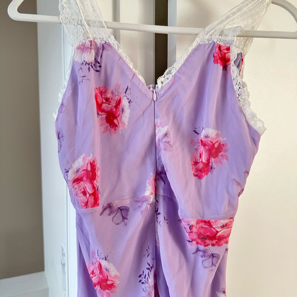 J Brand Romantic Floral Lace Midi Slip Dress – Vintage-Inspired Size S / US 4 / IT 40 - 11 Thumbnail