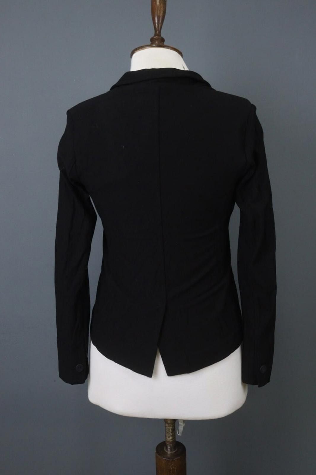 Eileen Fisher Eileen Fisher Black Viscose Blend Blazer Jacket Size PP Size M / US 6-8 / IT 42-44 - 10 Thumbnail