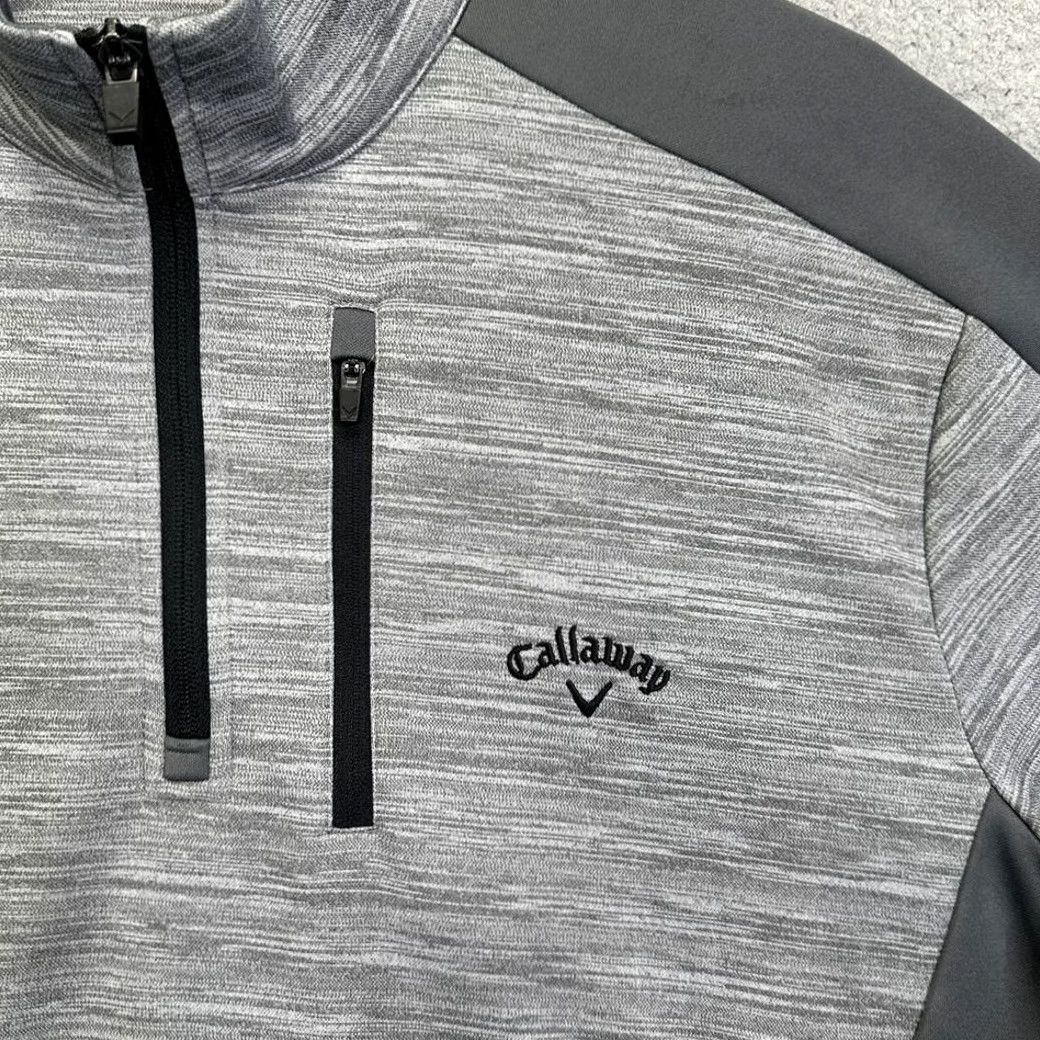Callaway Callaway Sweatshirt Mens Large Gray Colorblock 1/4 Zip Pullover Logo Outdoor Walking Shirt Size US L / EU 52-54 / 3 - 4 Thumbnail