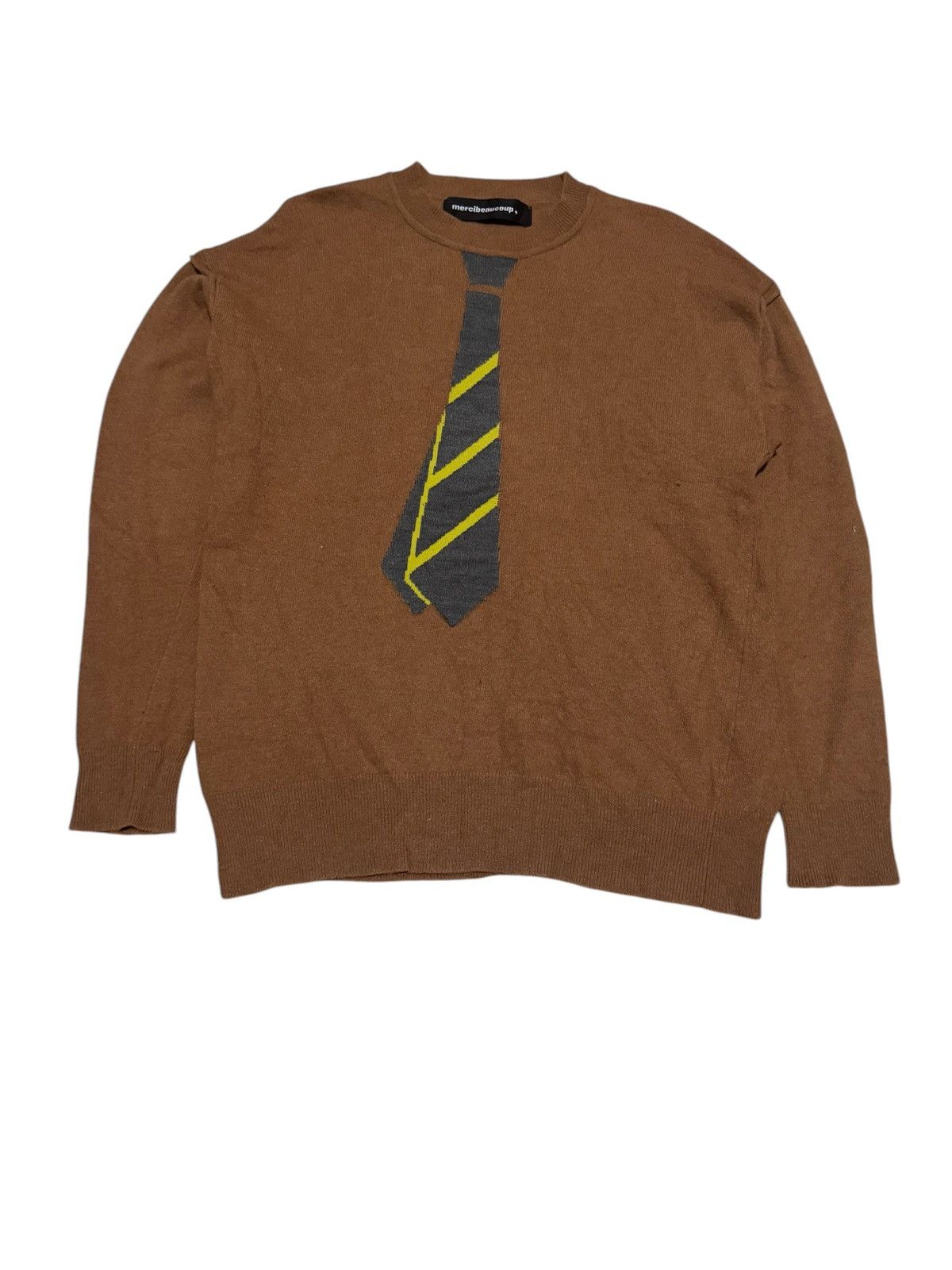 Issey Miyake × Tsumori Chisato × mercibeaucoup OG Issey Miyake Necktie Pullover L/S Sweatshirt Size US L / EU 52-54 / 3 - 2 Thumbnail