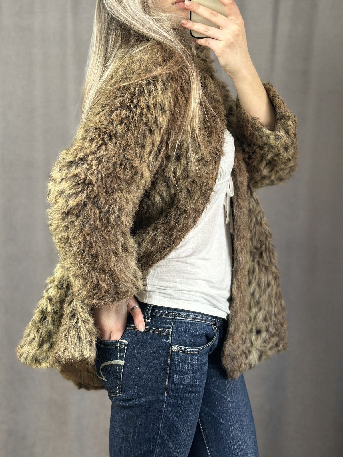 Hysteric Glamour WOW😻 Vintage Fur JACKET Mohair LGB HOODIE JAPAN CANADA GOOSE Size M / US 6-8 / IT 42-44 - 6 Thumbnail