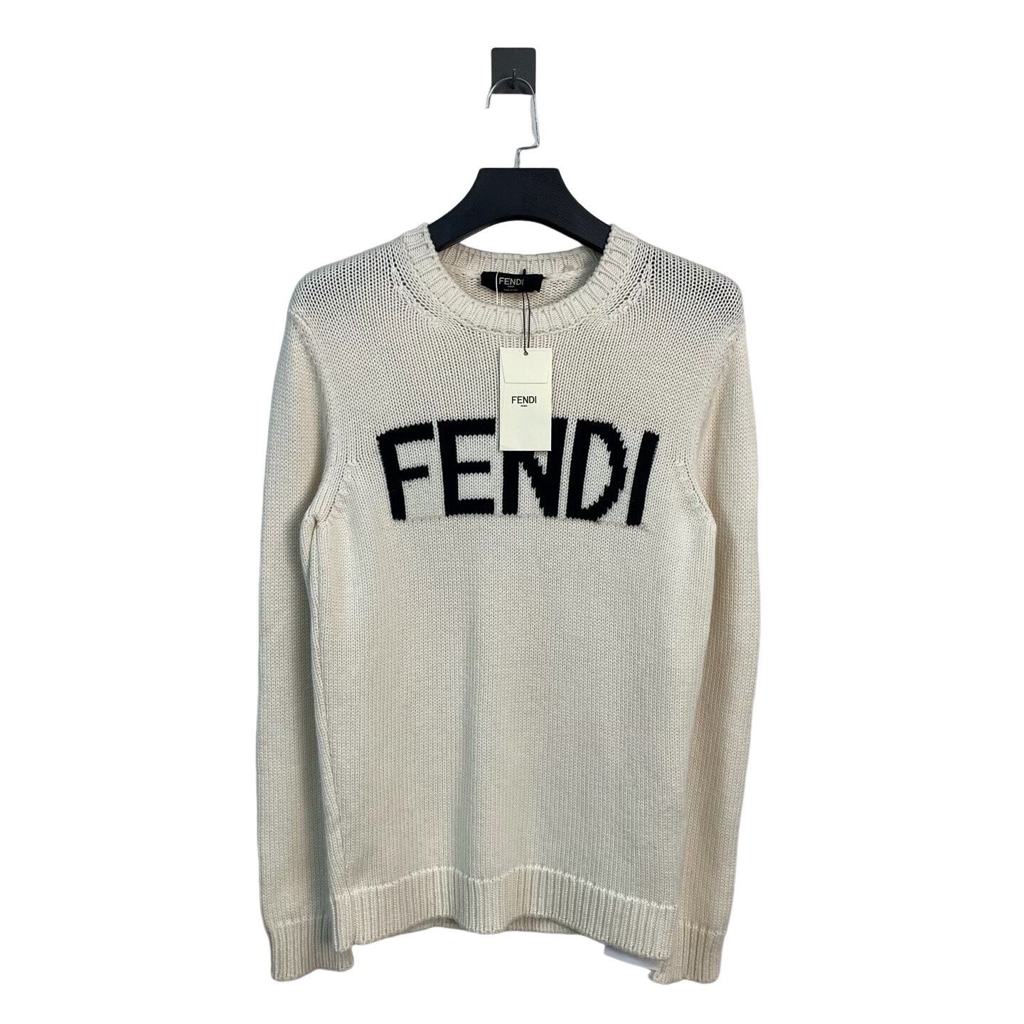Fendi Fendi Logo Wool Sweater Size M Size US M / EU 48-50 / 2 - 1 Thumbnail