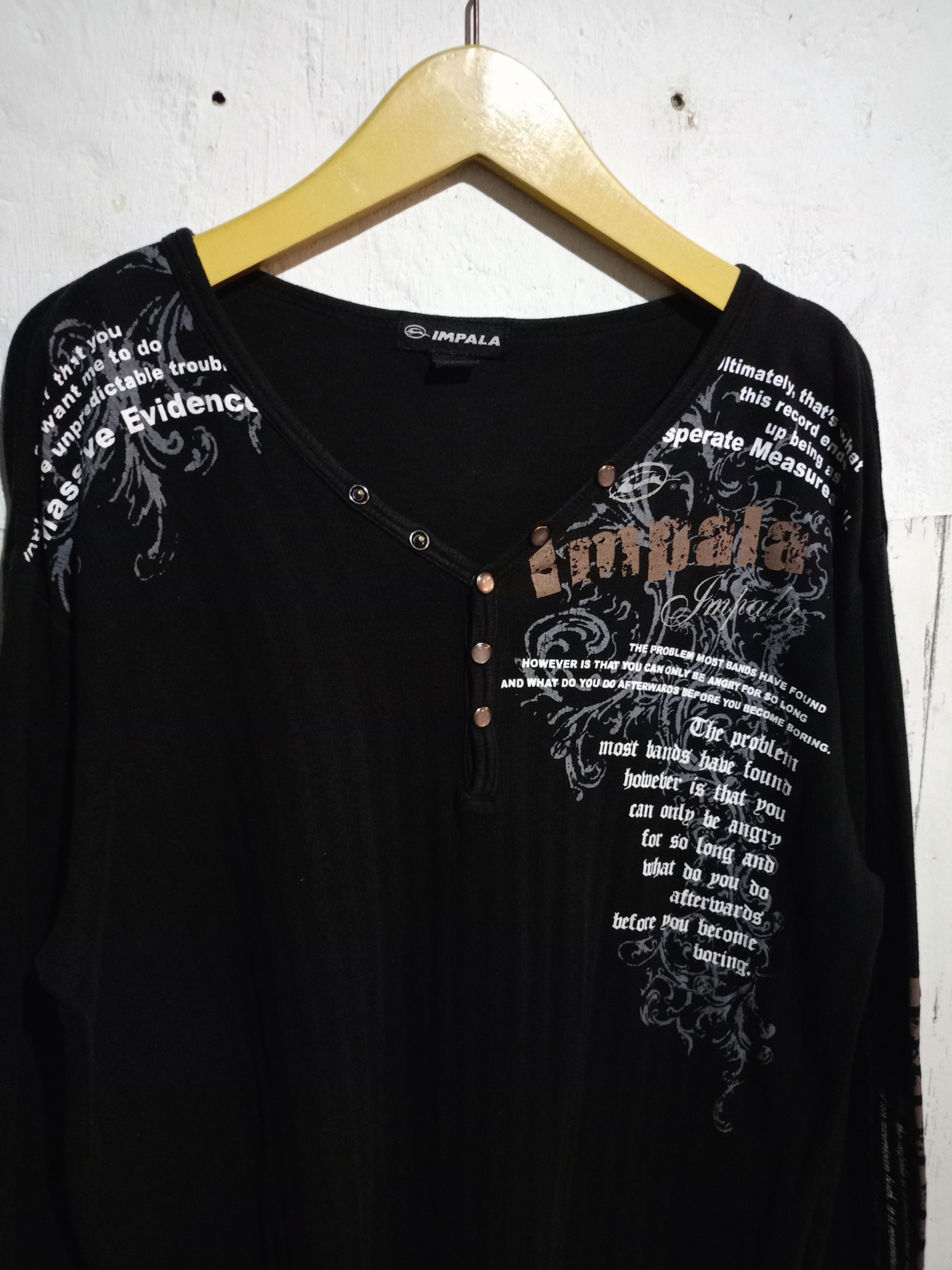 Japanese Brand Impala Poem If Six Was Nine Style Long Sleeve t-shirt Size US L / EU 52-54 / 3 - 6 Thumbnail