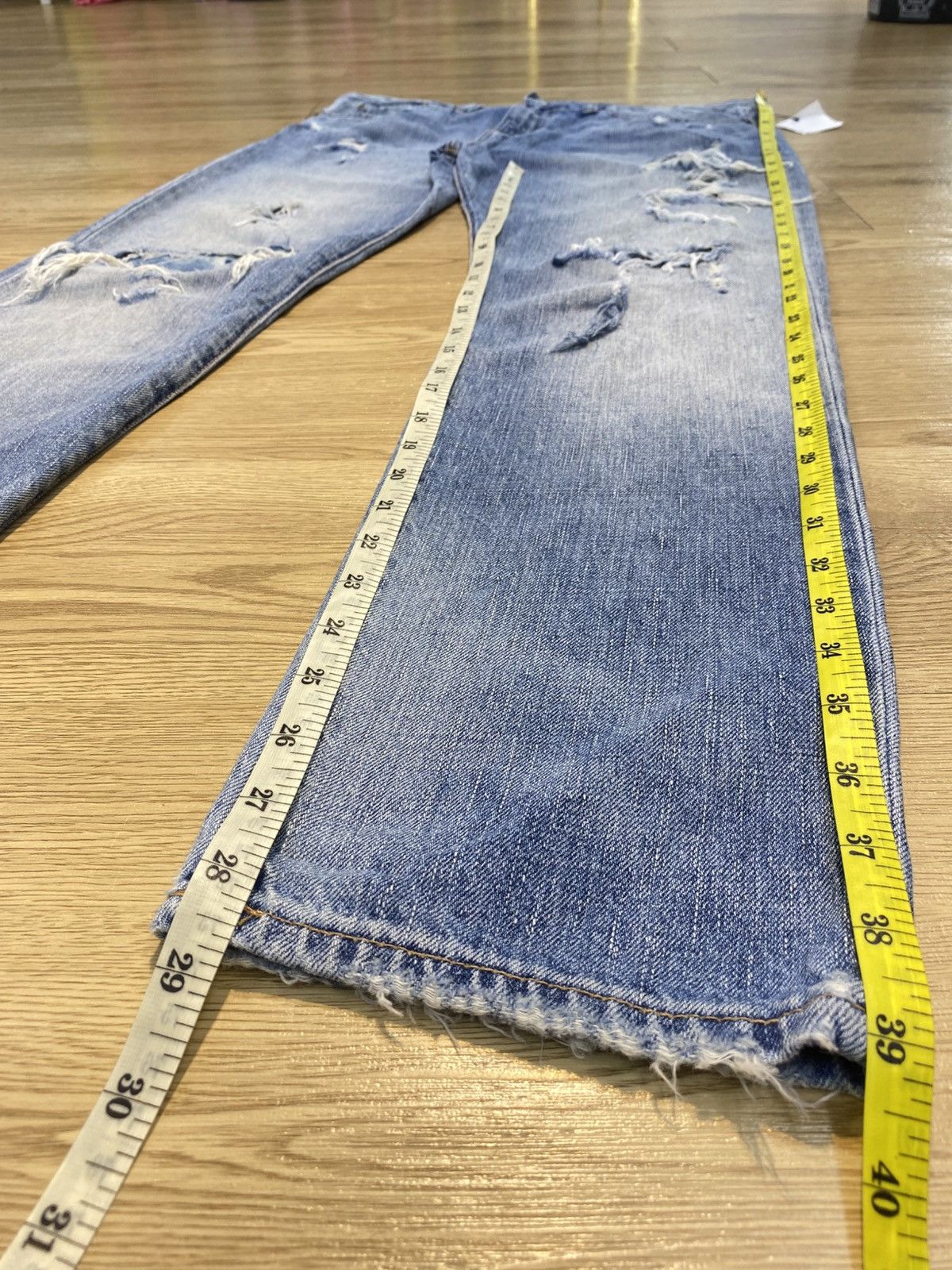 Ralph Lauren Ralph Lauren Blue Wash Style Distress Jeans Size US 34 / EU 50 - 15 Thumbnail