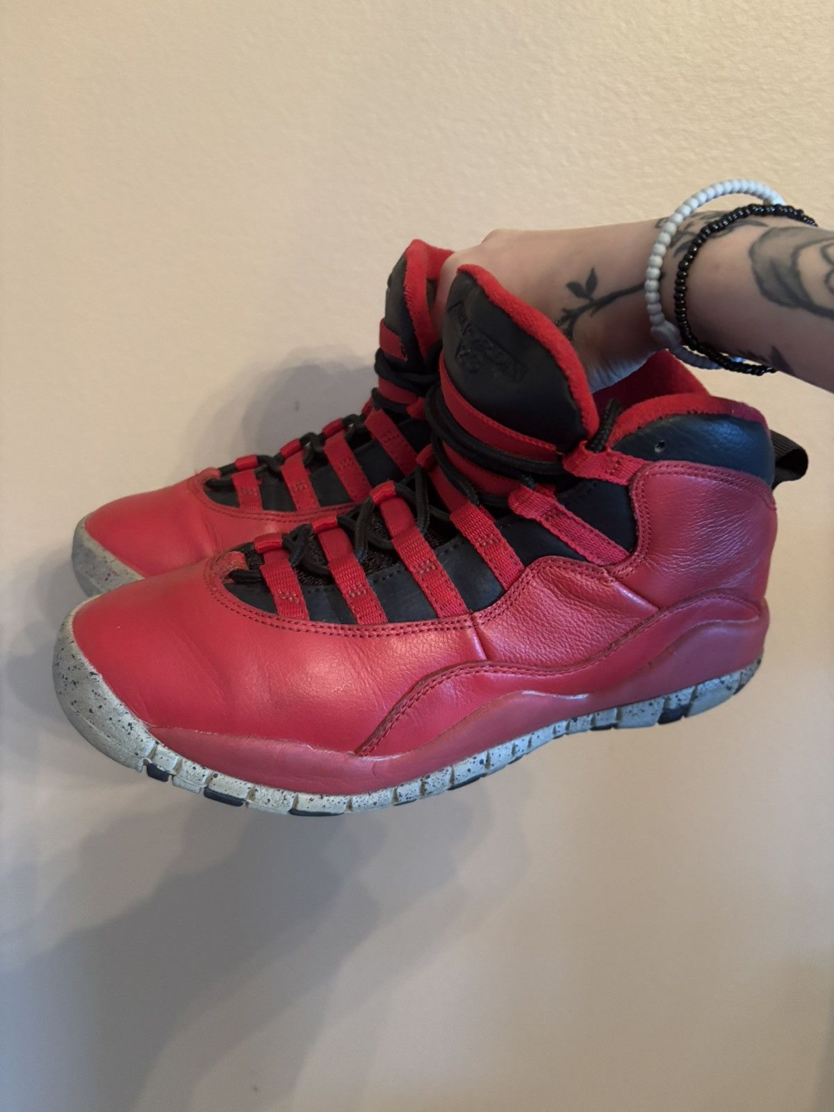 Jordan Brand Air Jordan 10 Retro BG 'Bulls Over Broadway' Size US 5.5 / EU 38 - 6 Thumbnail
