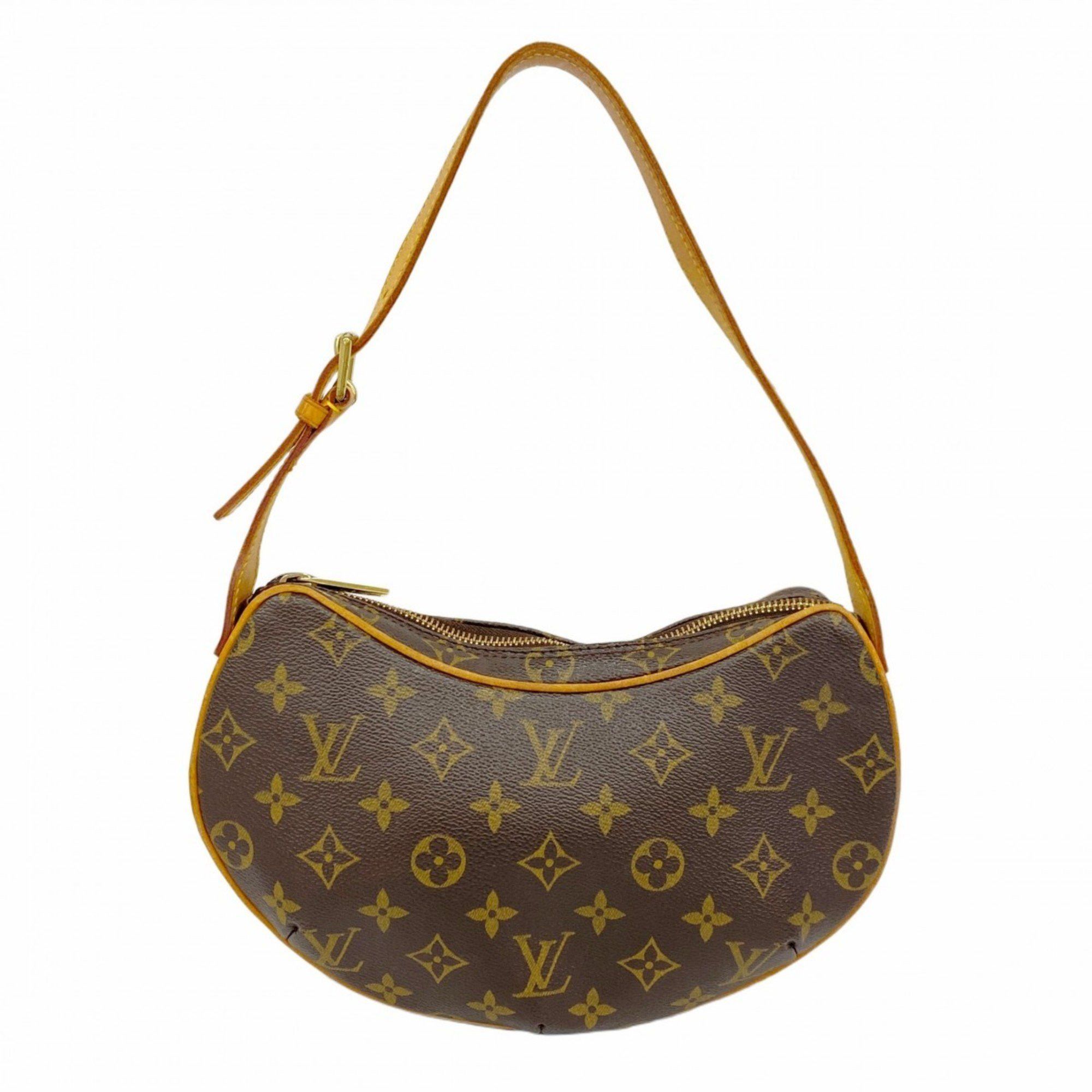 Louis Vuitton Shoulder Bag Monogram Pochette Croissant M51510 Brown Women's