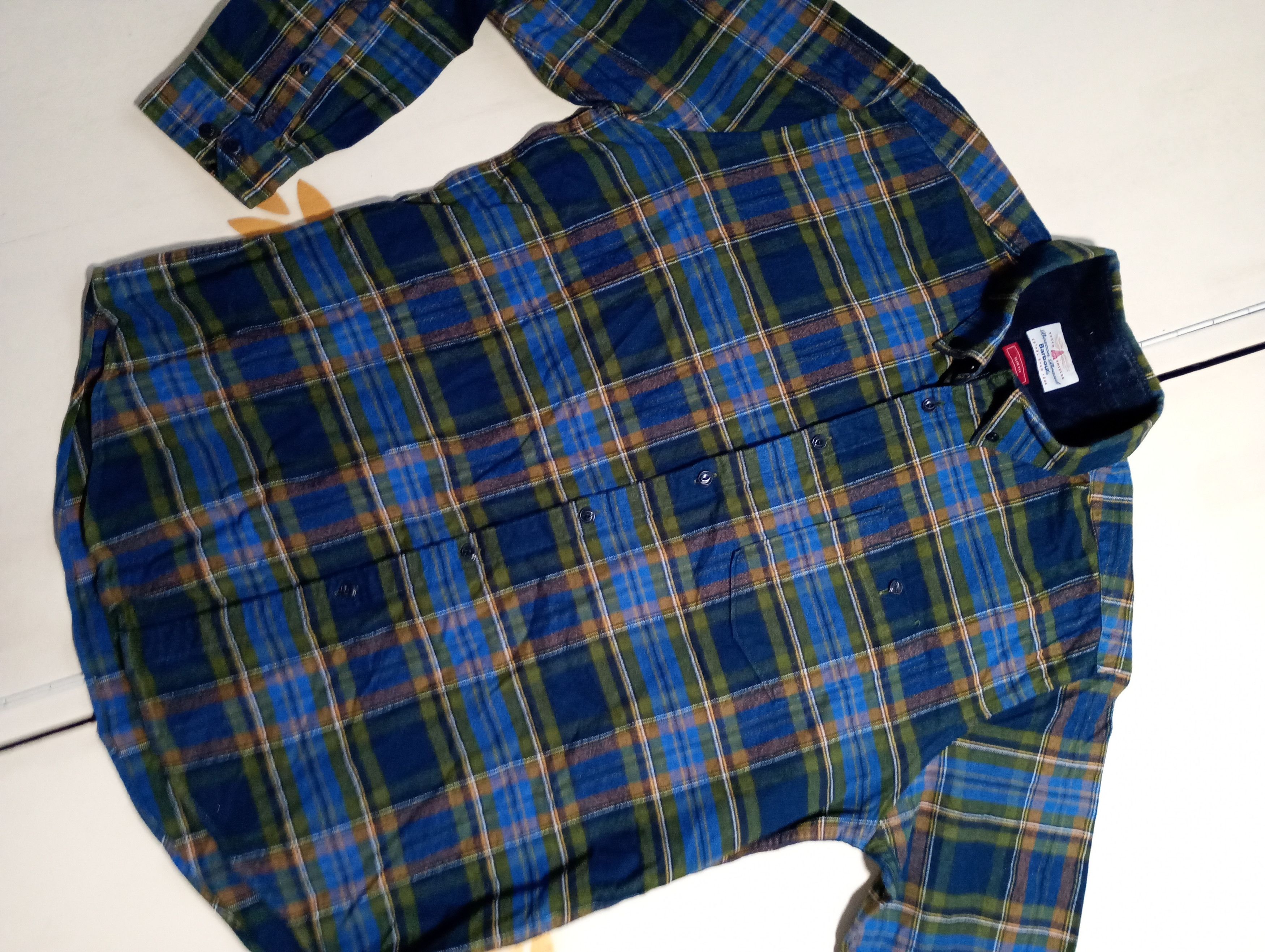 Barbour Barbour Castleford Checkered Flannel Shirt Size US L / EU 52-54 / 3 - 5 Thumbnail