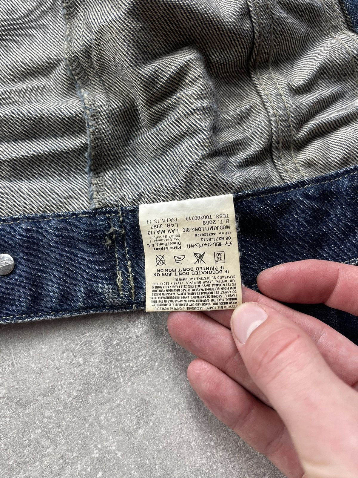 Diesel Women’s Vintage Y2K Denim Jacket M Distressed Cropped