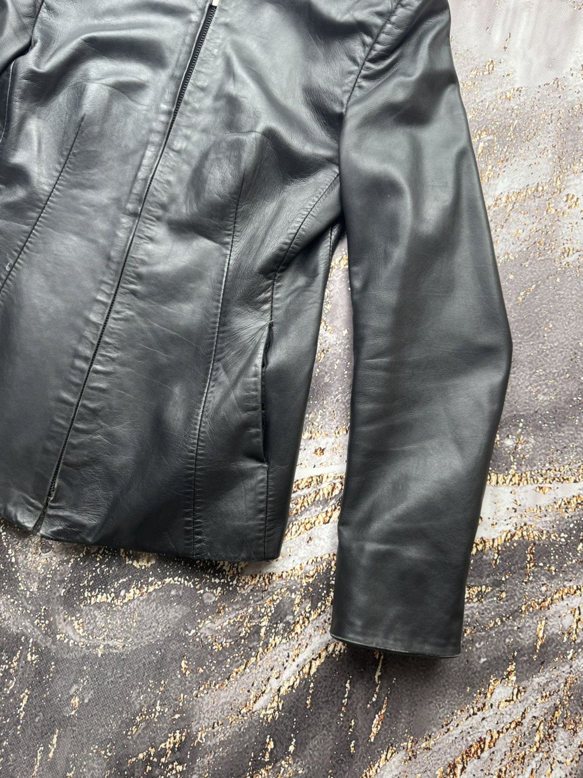 Genuine Leather Vintage Real Leather Bomber Jacket Size M / US 6-8 / IT 42-44 - 3 Thumbnail