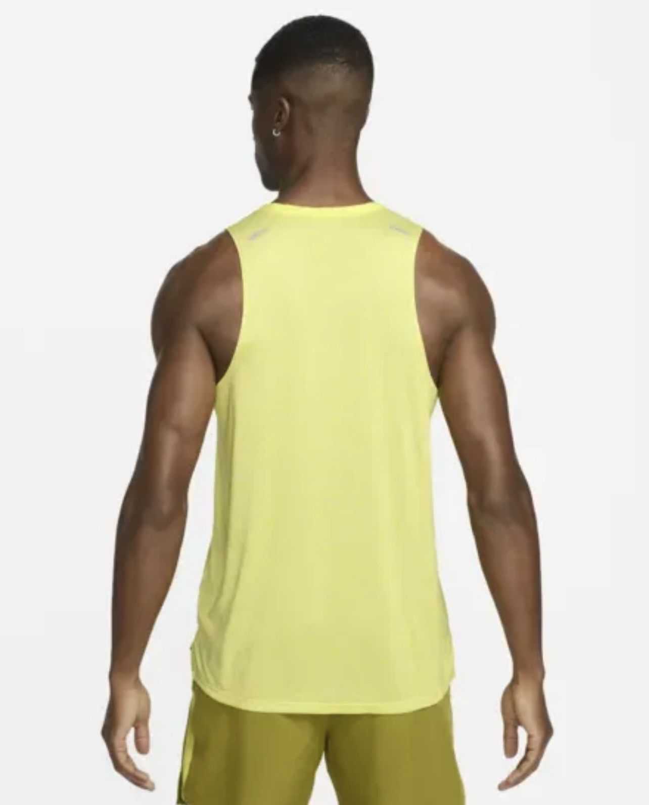 Nike Nike Running Rise 365 Tank Top Bright Cactus Size US XL / EU 56 / 4 - 2 Thumbnail