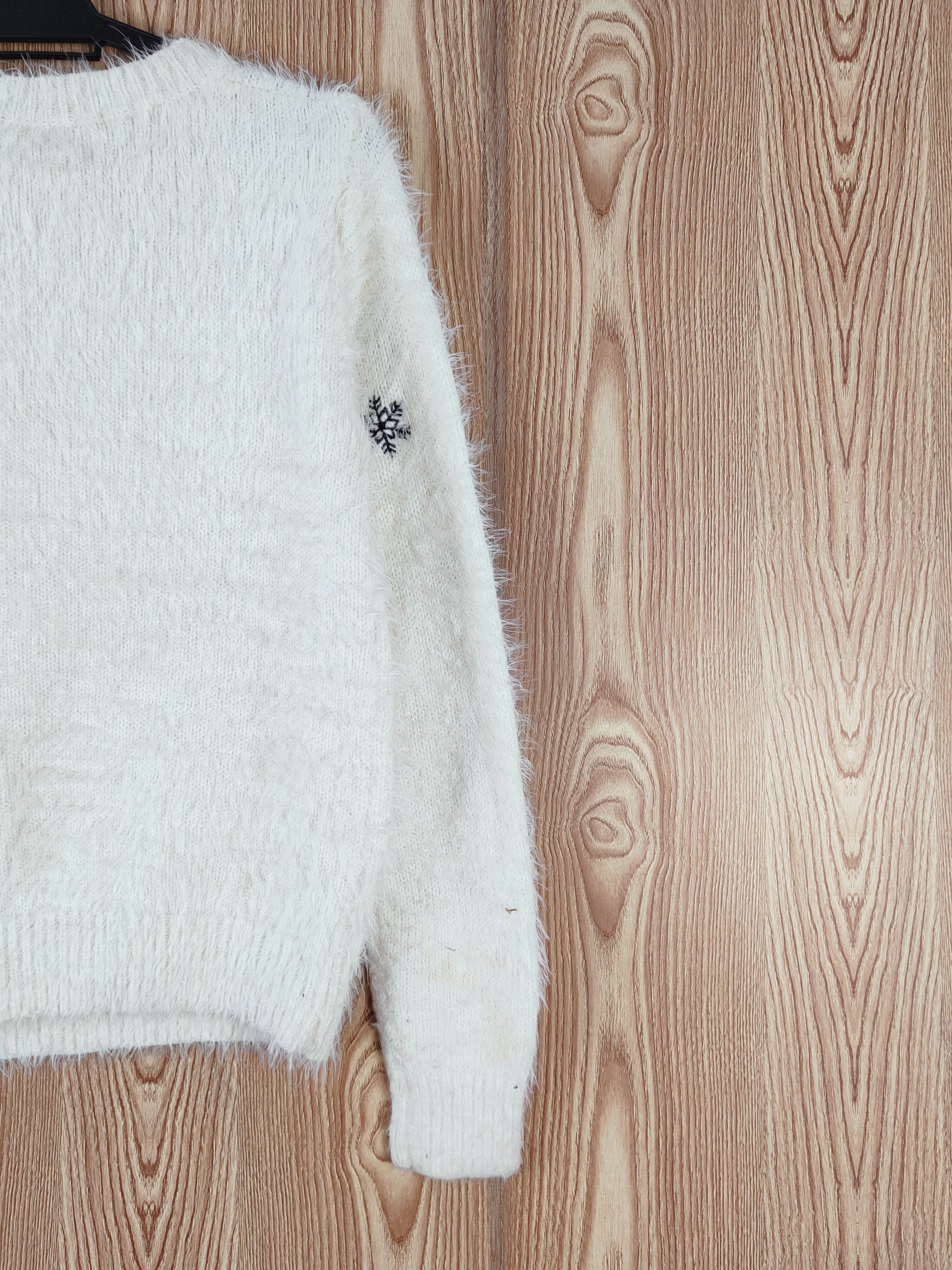 Japanese Brand Japan christmas deer Shag Shaggy Fur Mohair Knitwear #W767 Size M / US 6-8 / IT 42-44 - 9 Thumbnail