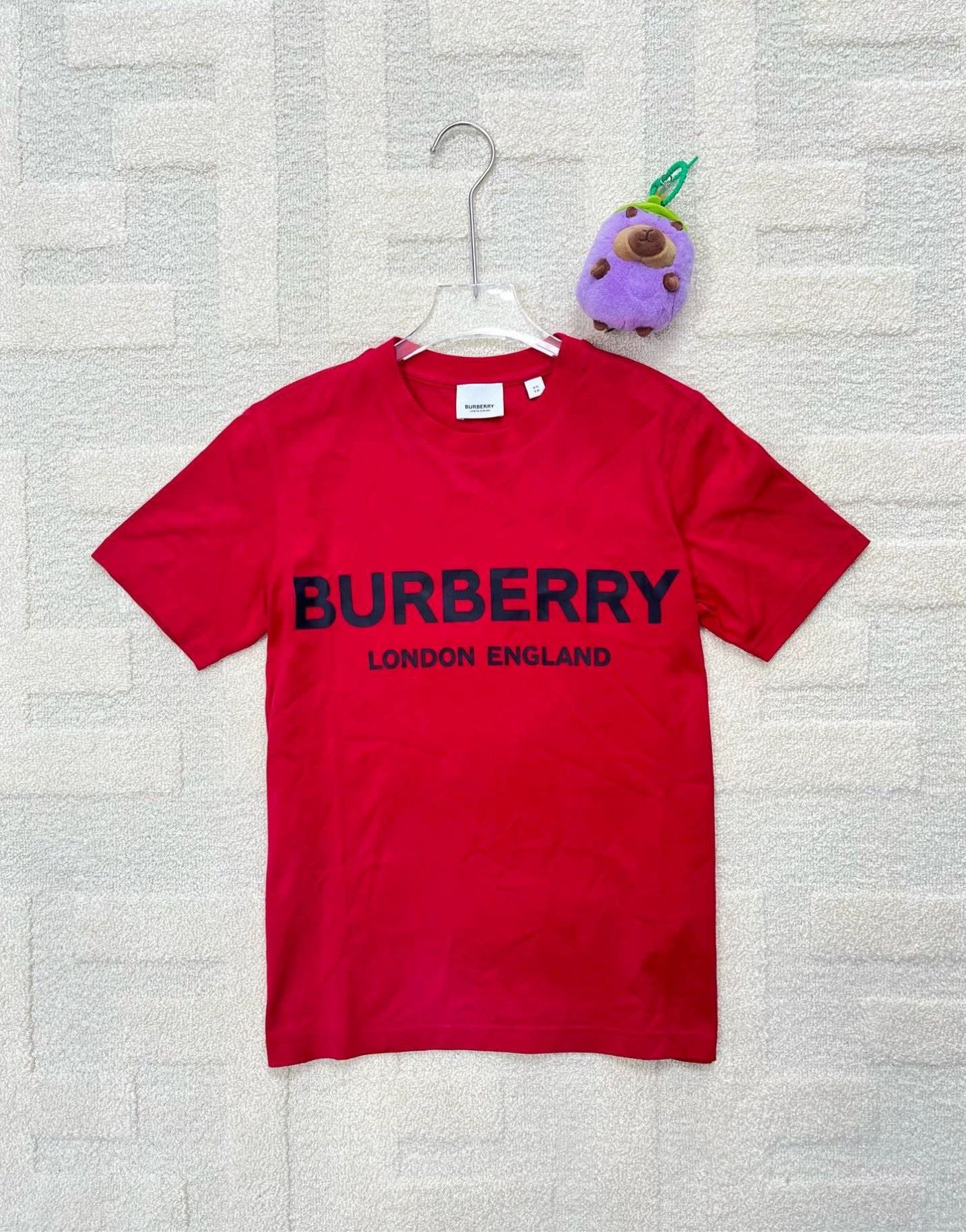 Burberry Burberry Red Logo Short Sleeve T-shirt Size US XS / EU 42 / 0 - 1 Thumbnail