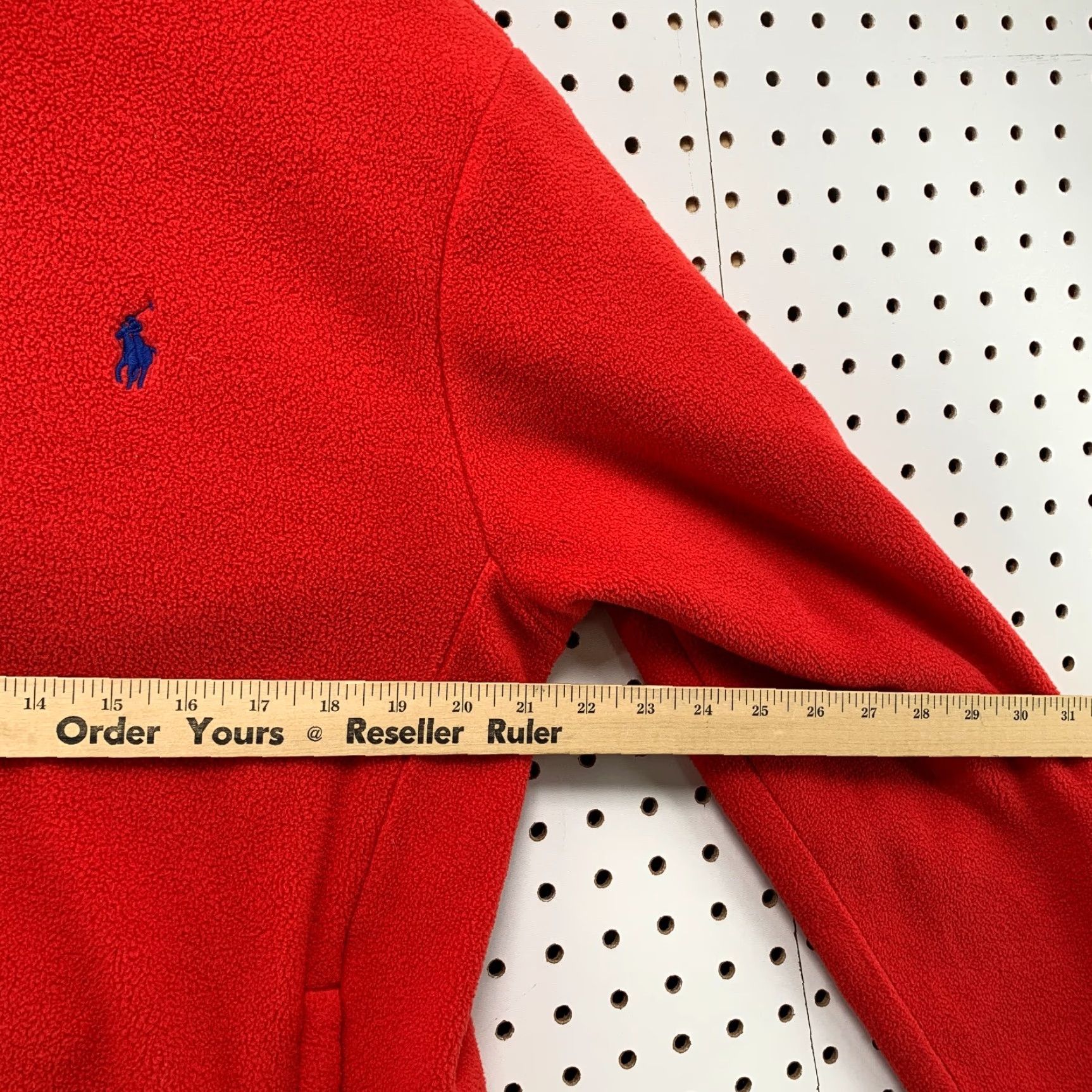 Polo Ralph Lauren VINTAGE Polo Ralph Lauren Fleece Sweater Pullover Mens Medium Red Preppy 90s Winter Casual Size US M / EU 48-50 / 2 - 4 Thumbnail