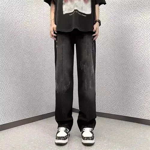 Japanese Brand Vintage loose fitting straight leg jeans Size US 34 / EU 50 - 2 Thumbnail