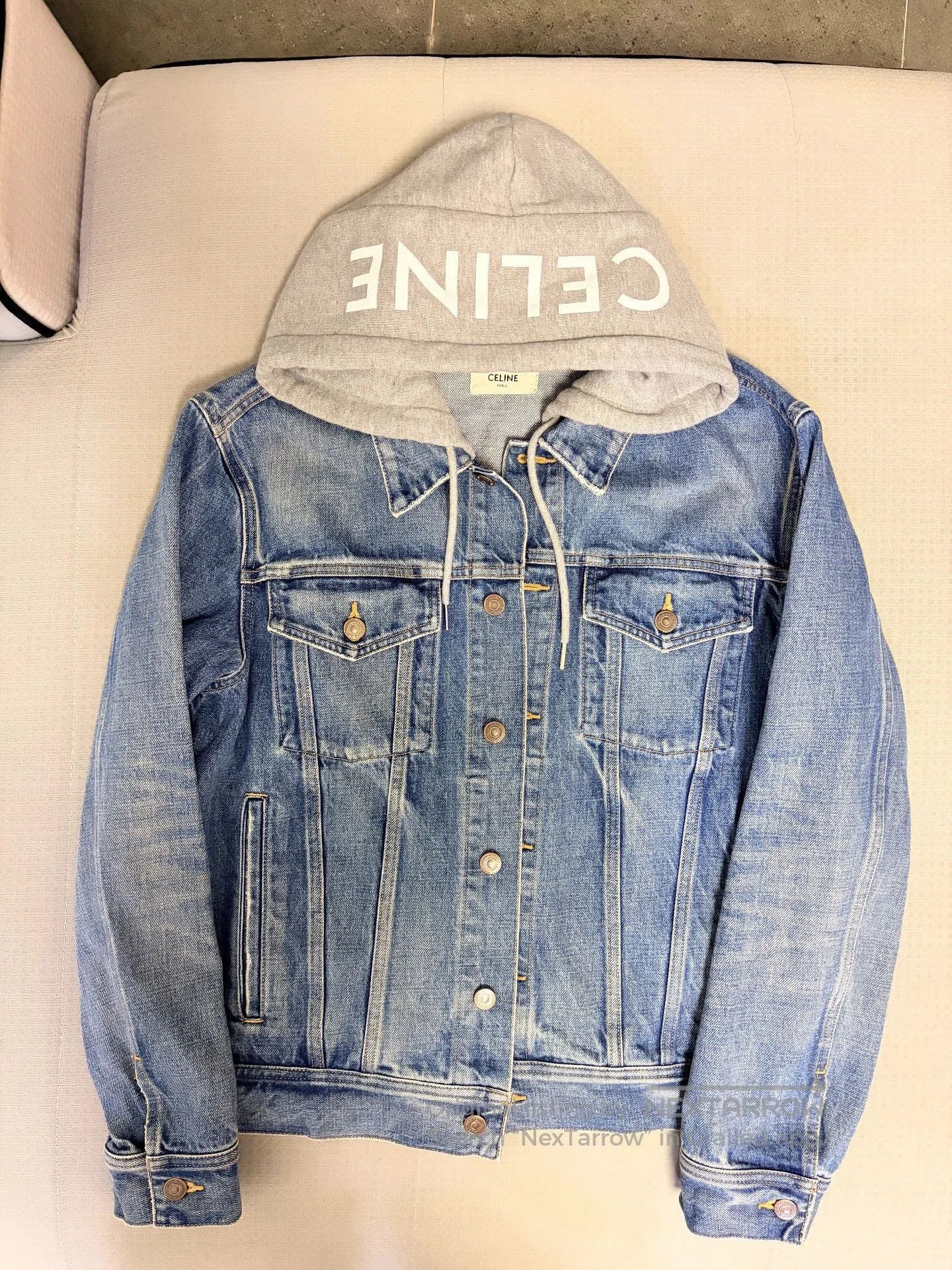 Celine Celine Washed Denim Hooded Jacket. Size US M / EU 48-50 / 2 - 1 Thumbnail