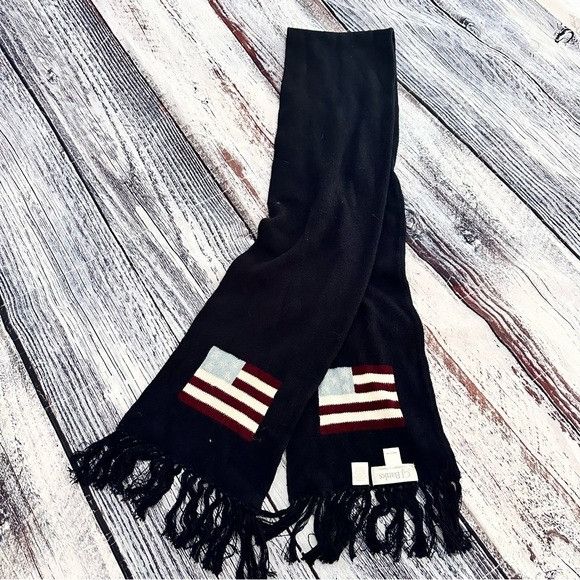 Vintage Vintage C.J. Banks Patriotic Flag Tassel Scarf Size ONE SIZE - 3 Thumbnail