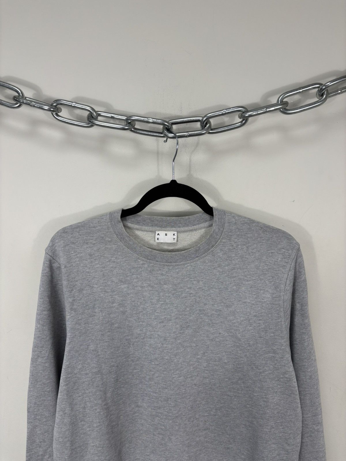 Asket Asket Men’s Gray Classic Basic Sweatshirt Pullover Size US S / EU 44-46 / 1 - 2 Thumbnail