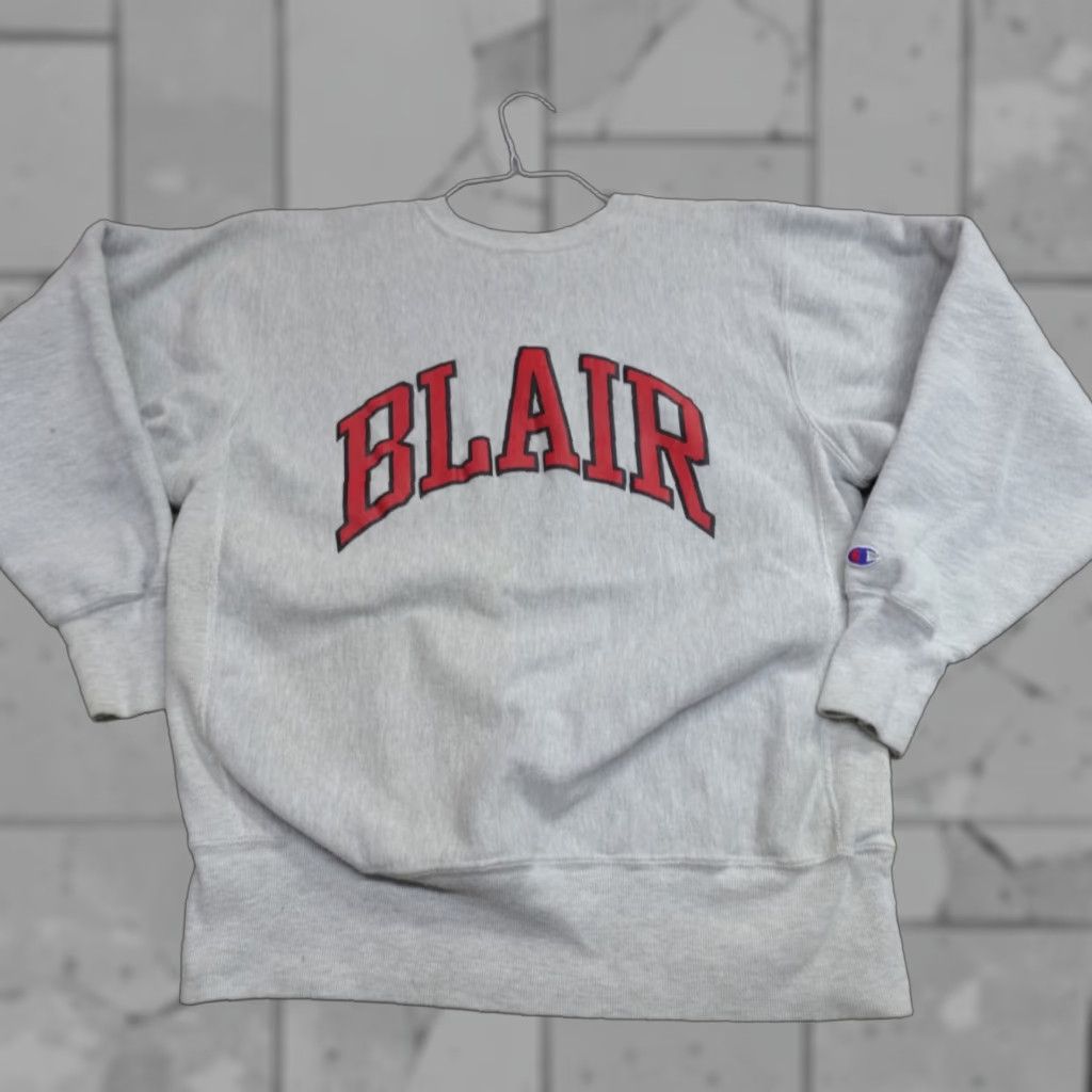 Champion VINTAGE Champion Sweatshirt Men M Gray Reverse Weave Made in USA Blair Academy Size US M / EU 48-50 / 2 - 1 Thumbnail