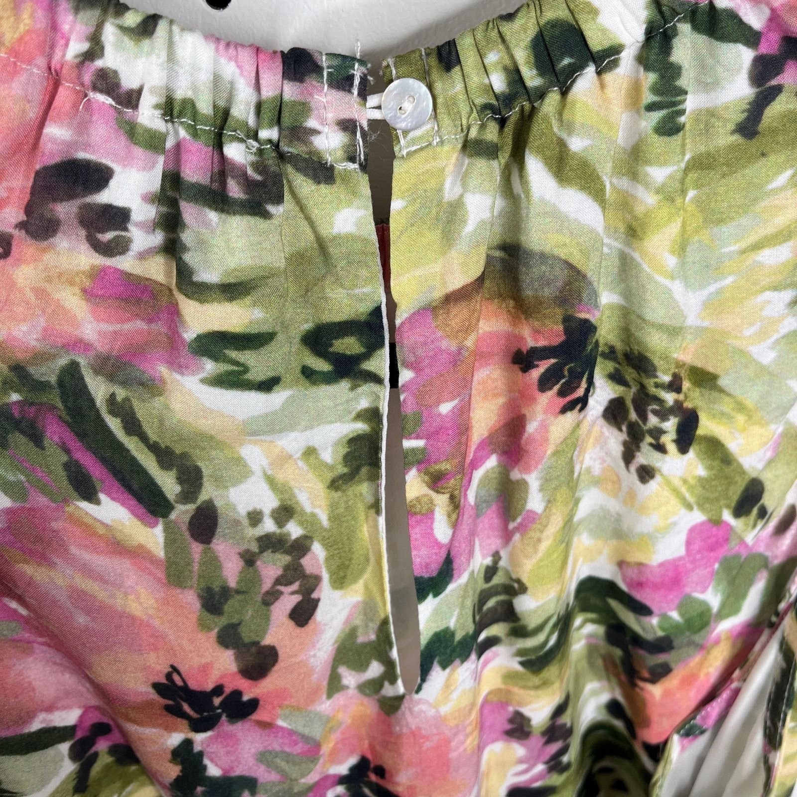 Other Dex Floral High Neck Sun Mini Dress Sleeveless Braided Belt Size S / US 4 / IT 40 - 7 Thumbnail