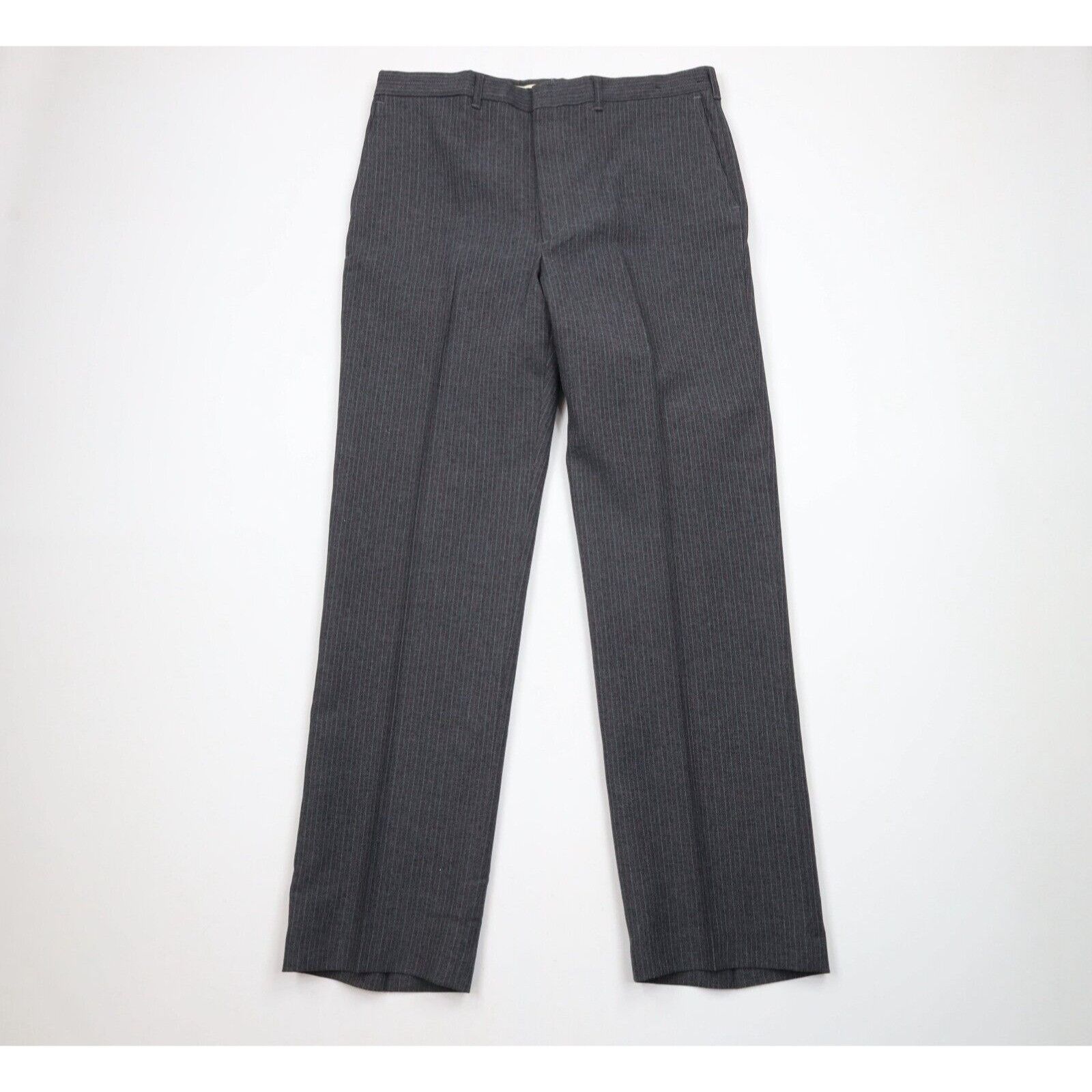 Vintage Vintage 70s Streetwear Wool Striped 2 Piece Wedding Suit Size 42R - 11 Thumbnail