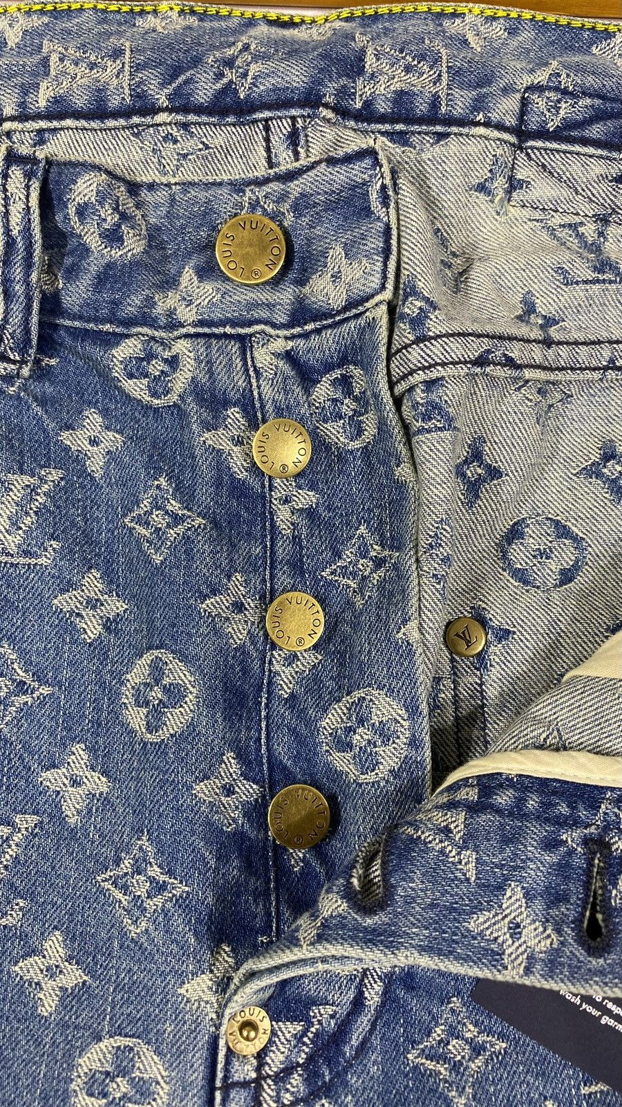 Louis Vuitton × Supreme Louis Vuitton X SUPREME 1 OF 1 Sample Carpenter Denim Jeans Size US 30 / EU 46 - 7 Thumbnail