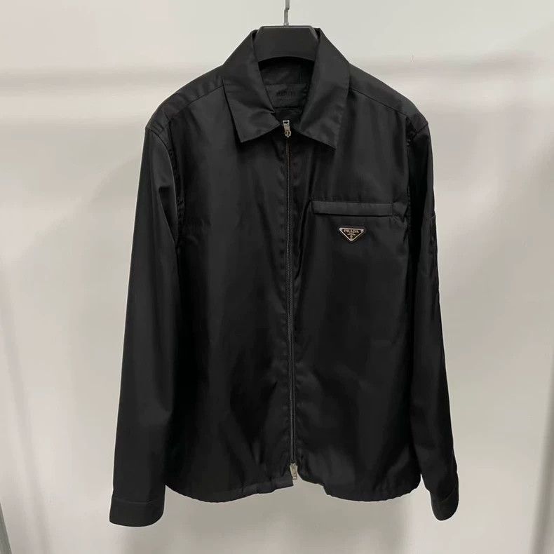 PRADA Art. SGV730 ジャケット Tg. 48 Designer × Luxury × Prada Prada SGV730 Black Nylon Zip GORE-TEX